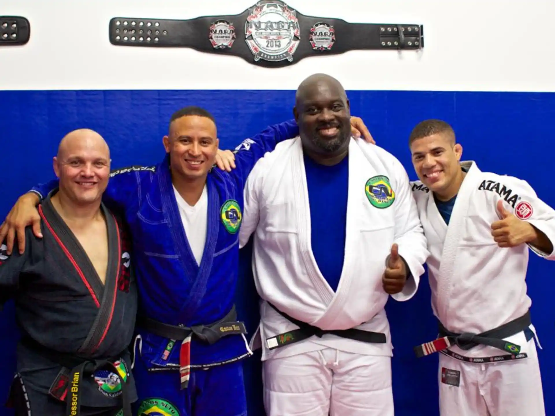 a group of men posing for a picture