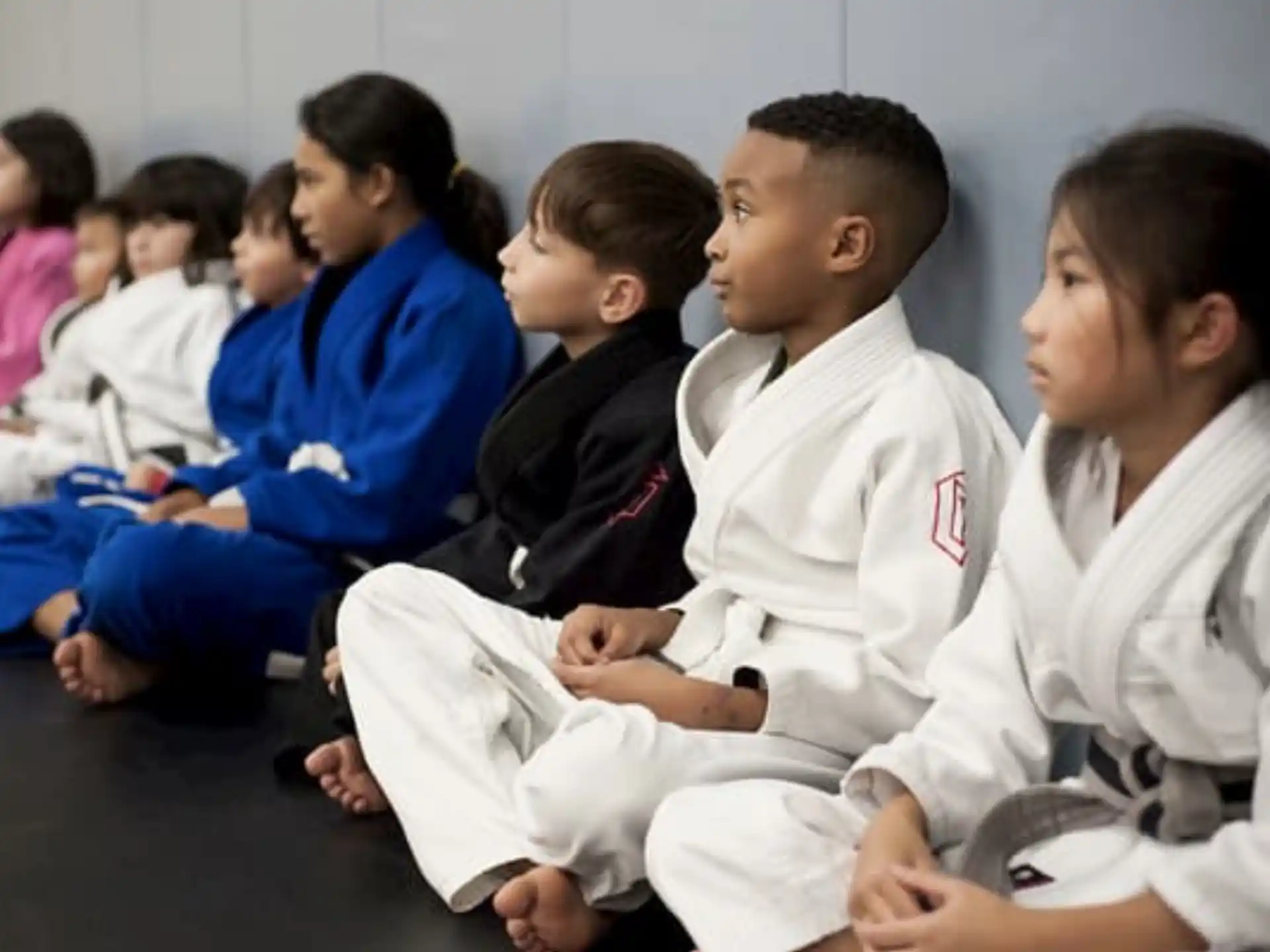 a group of people sitting in a room