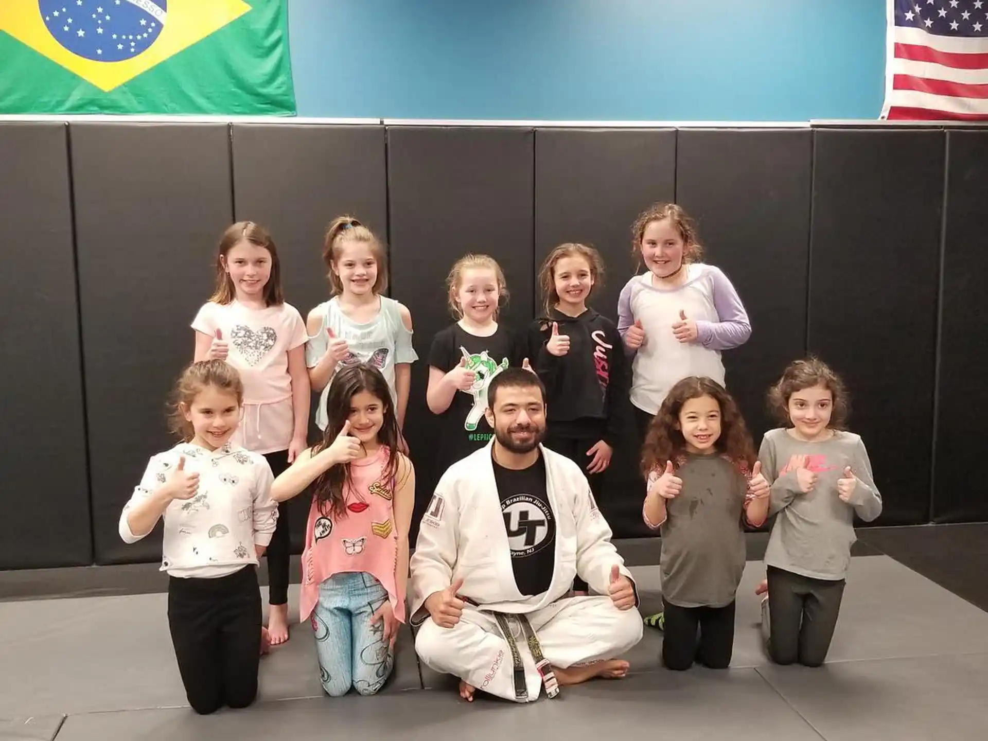 a group of children posing for a photo