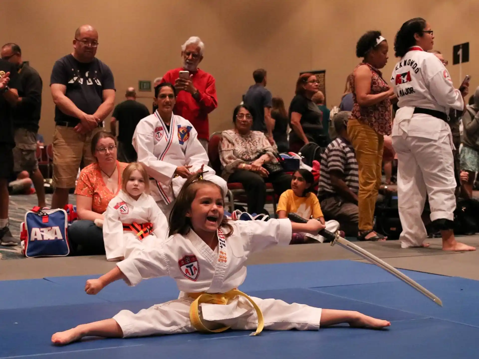 a man in a karate uniform