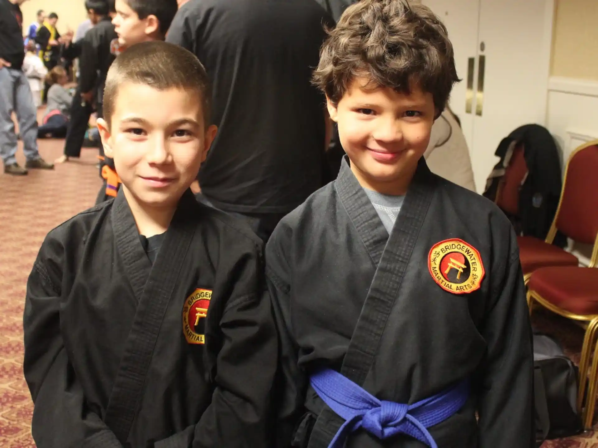 two boys in uniform