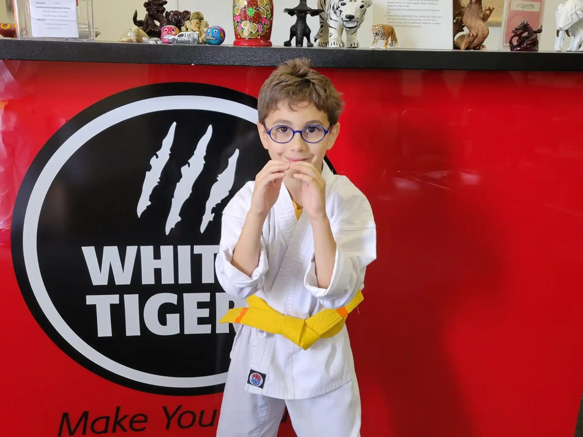 a boy wearing a garment