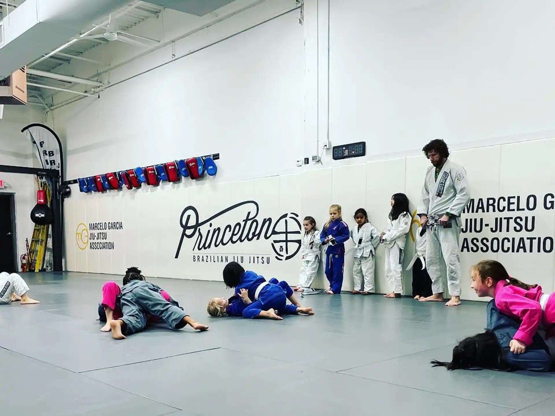 a group of people in a room