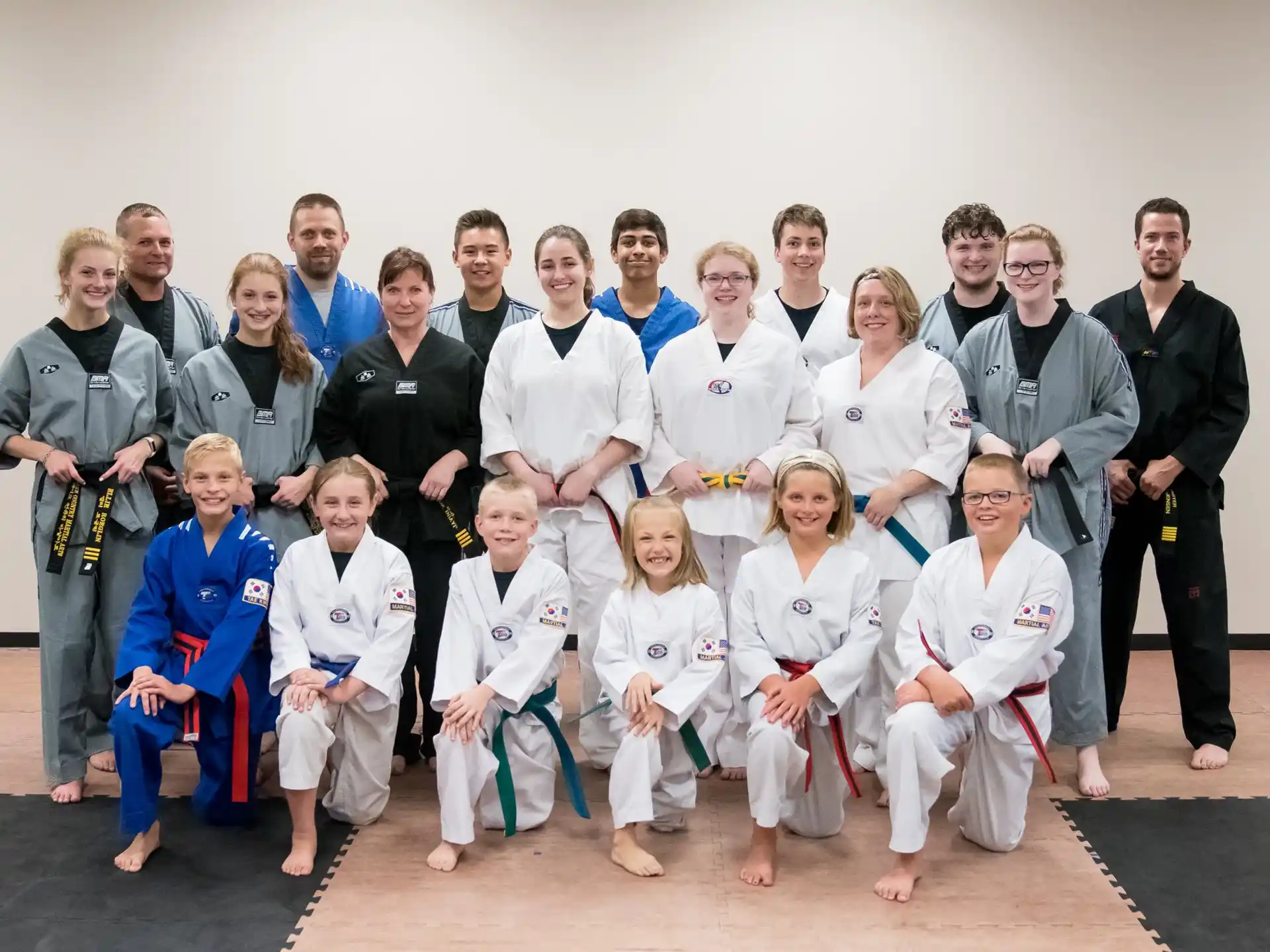 a group of people posing for a photo