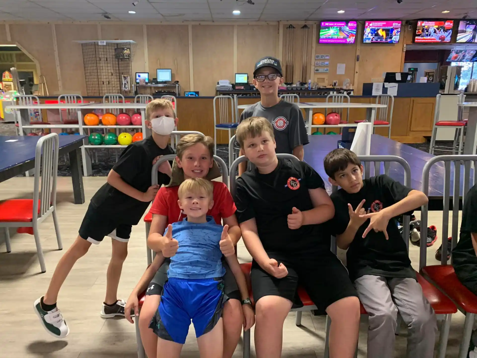 a group of people posing for a photo