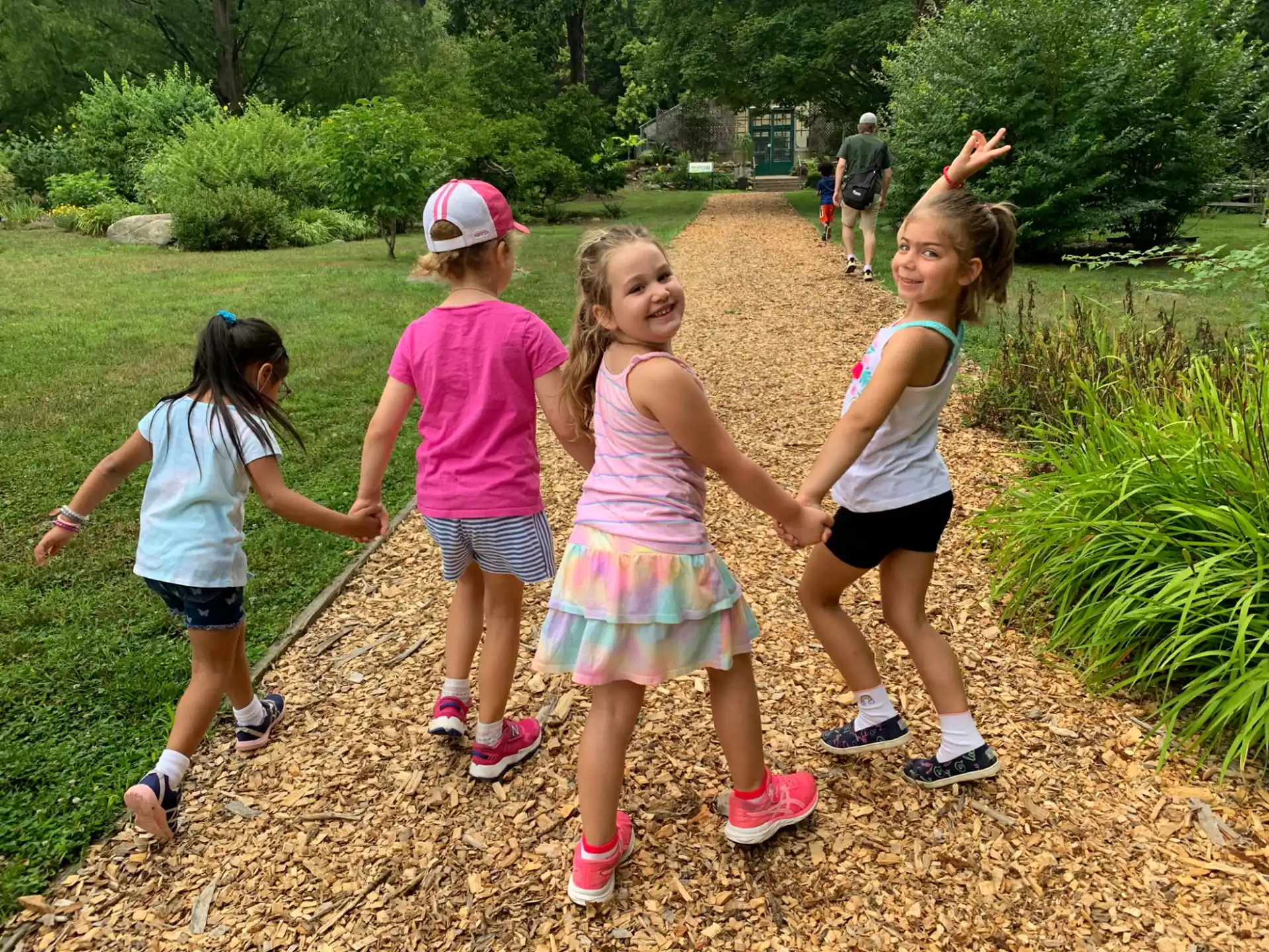 a group of girls posing for a picture