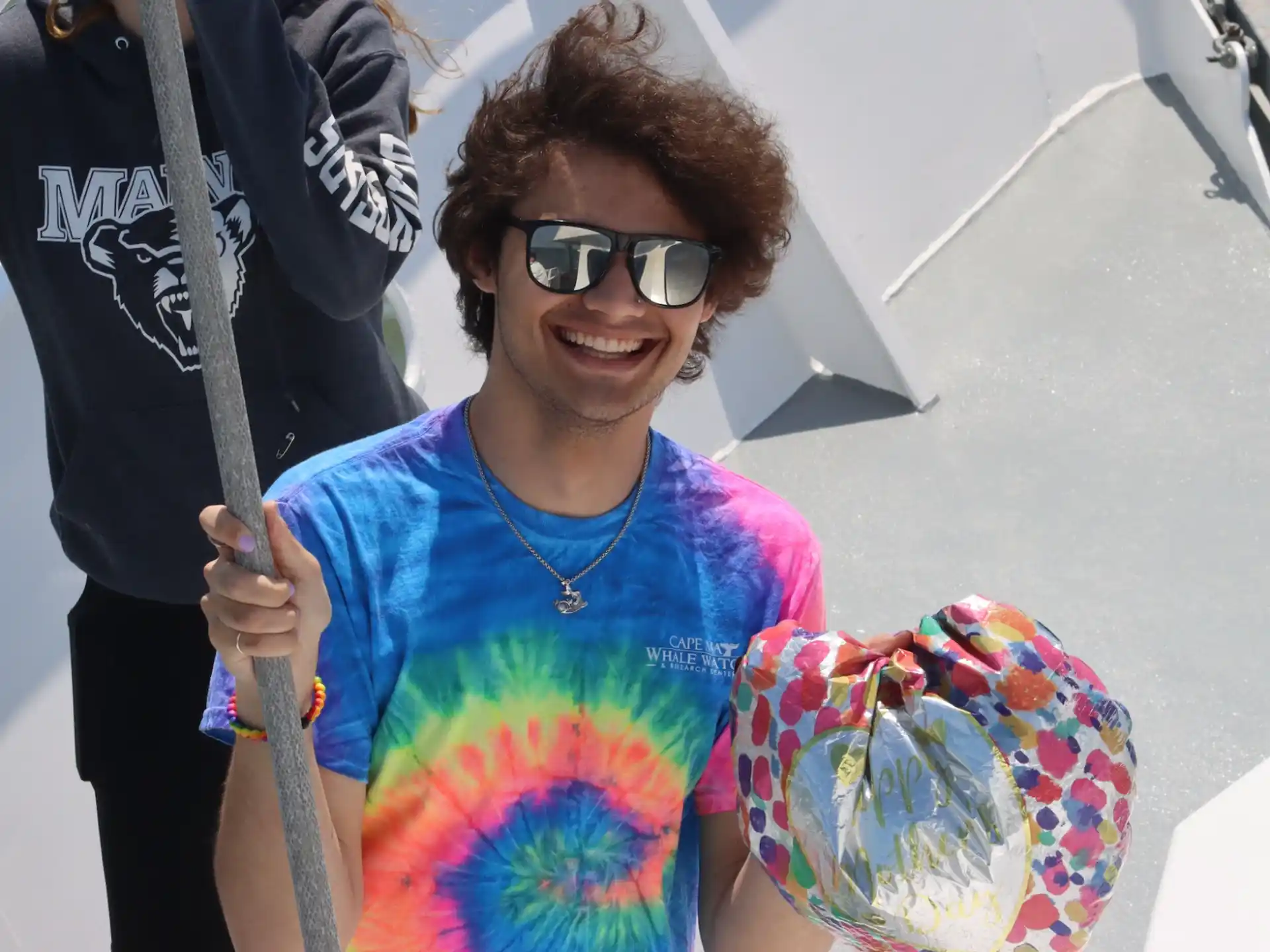 a person holding a baby