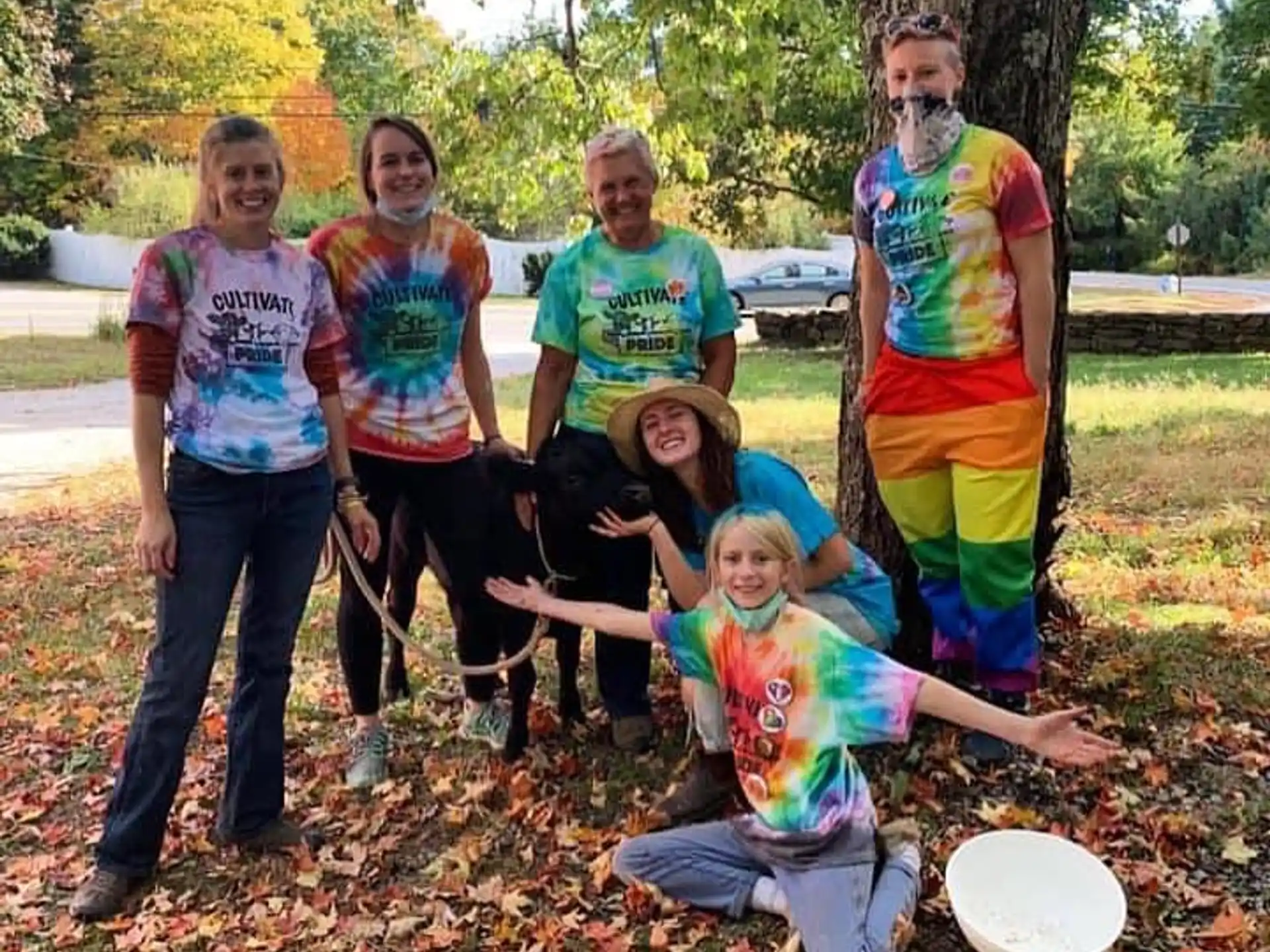 a group of people posing for a photo