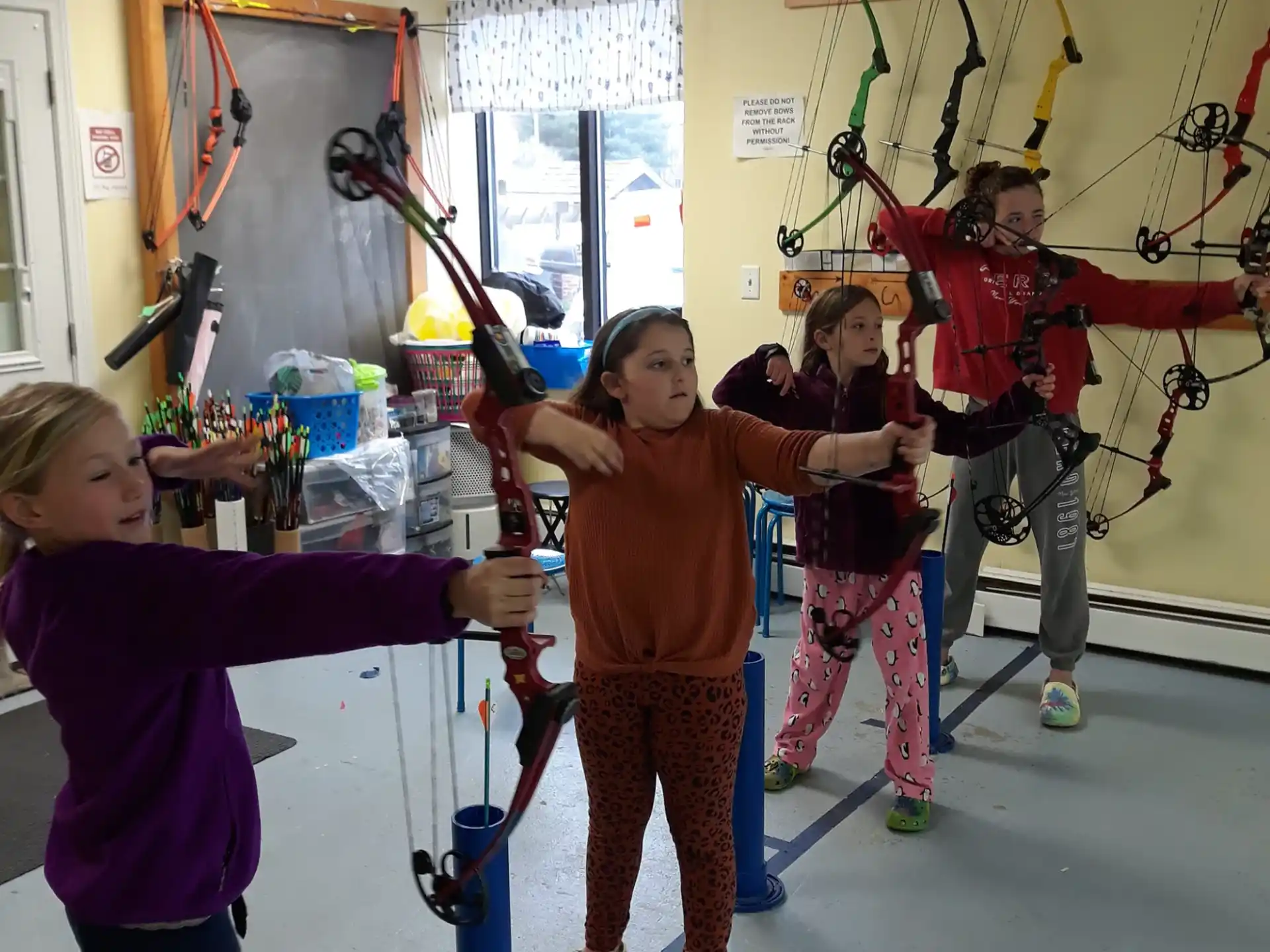a group of kids playing instruments
