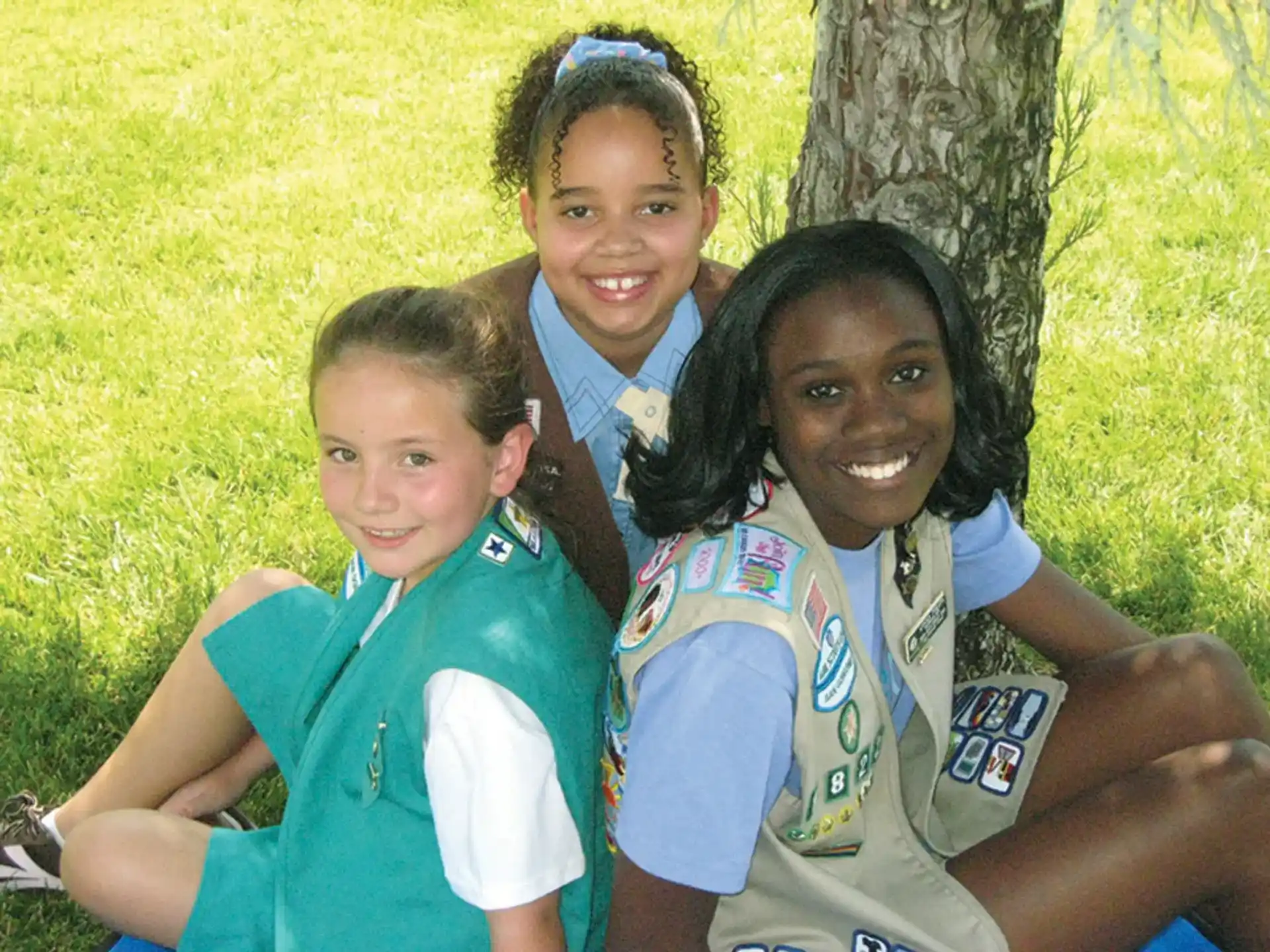 a group of people posing for the camera