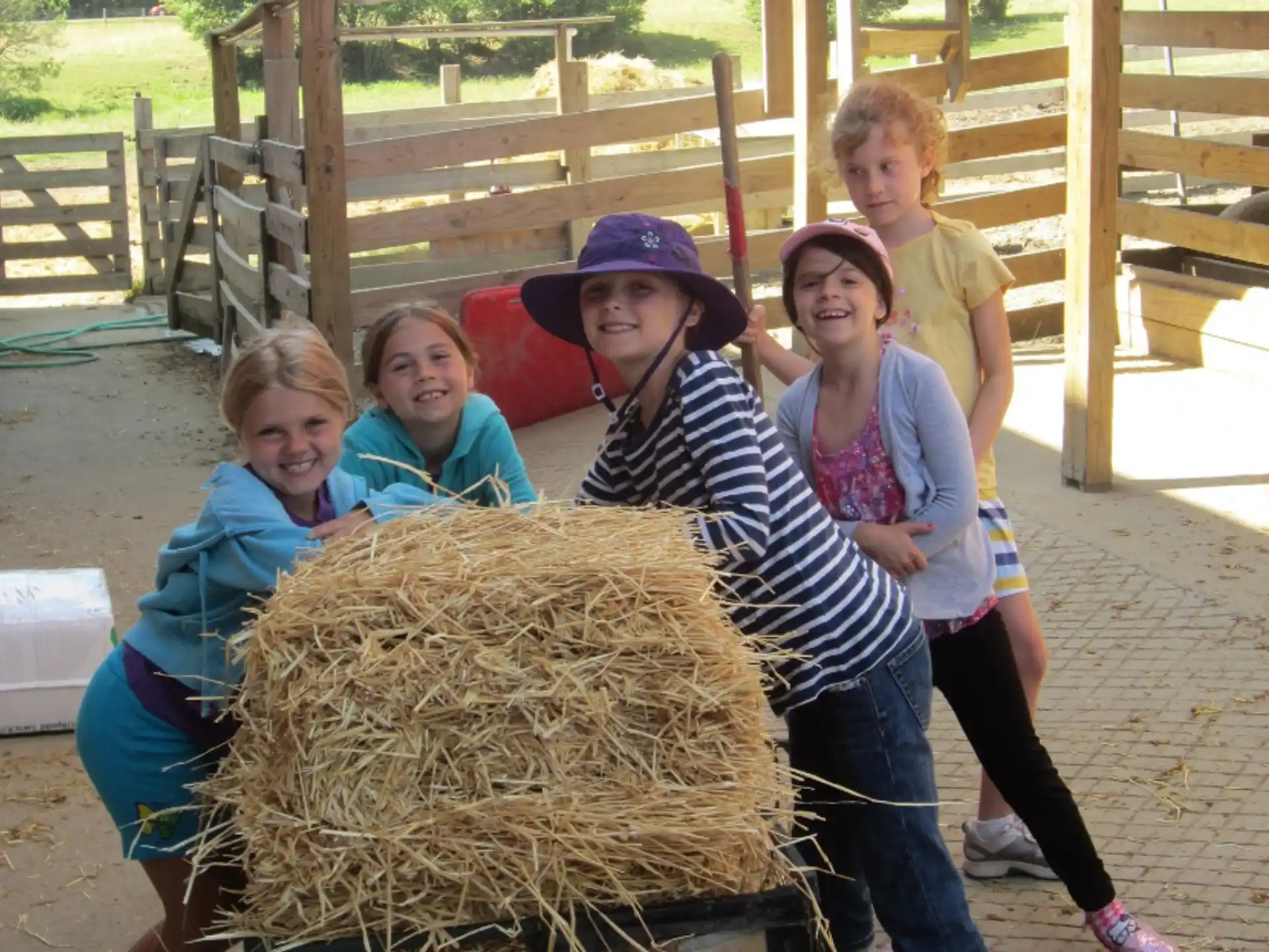 a group of kids posing for a photo