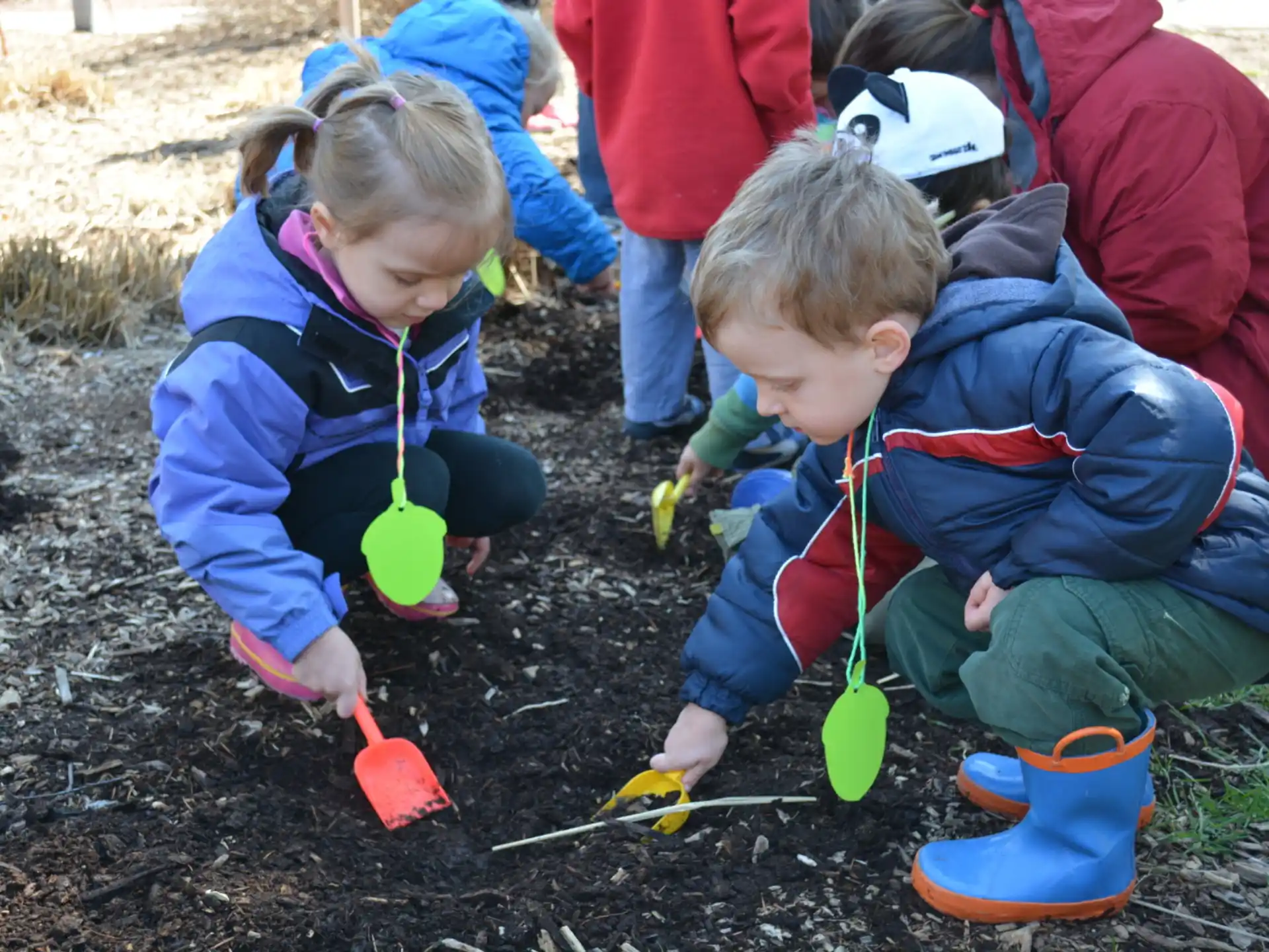 children playing with toys