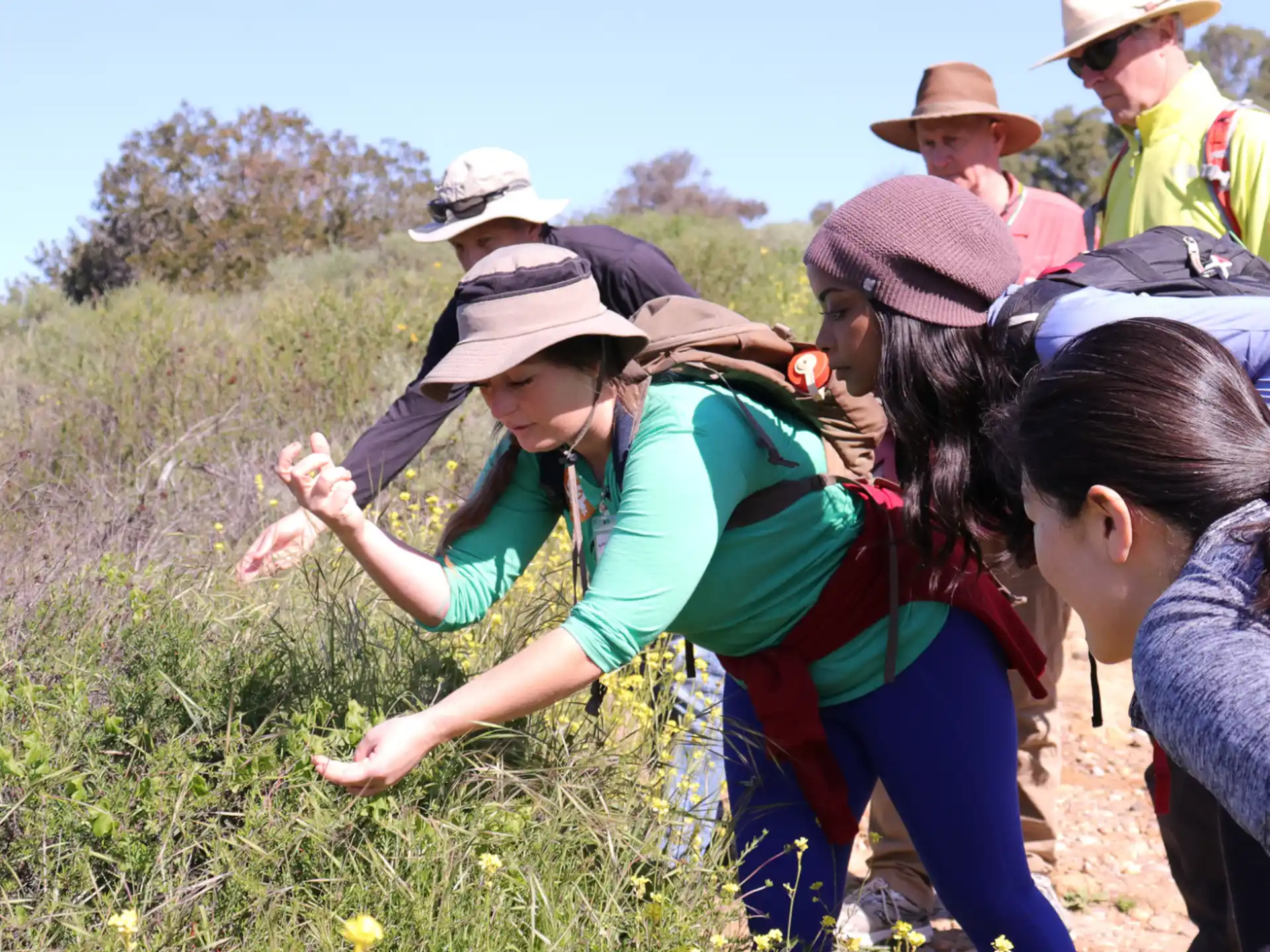 a group of people in a field