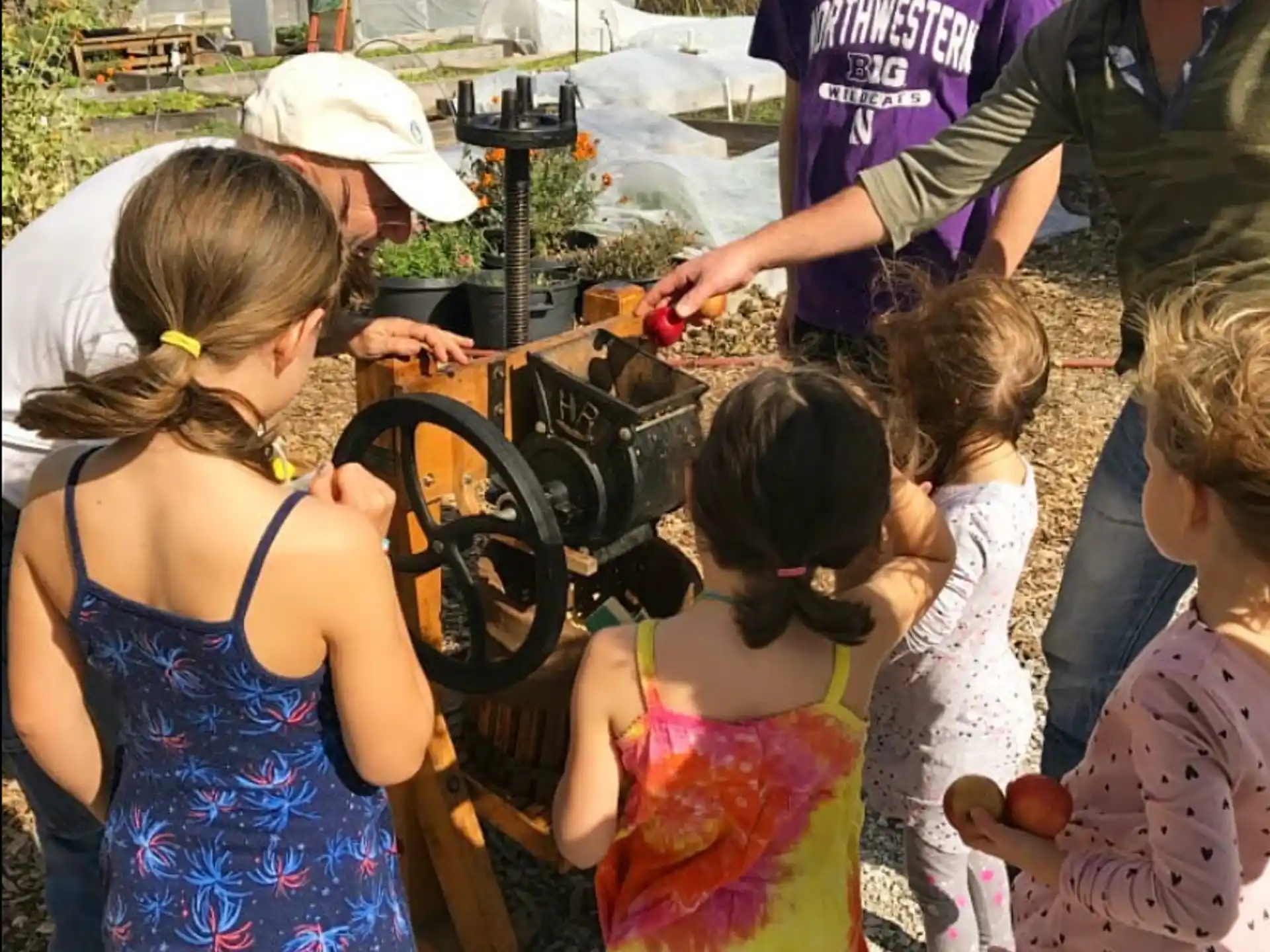 a group of people looking at a cannon