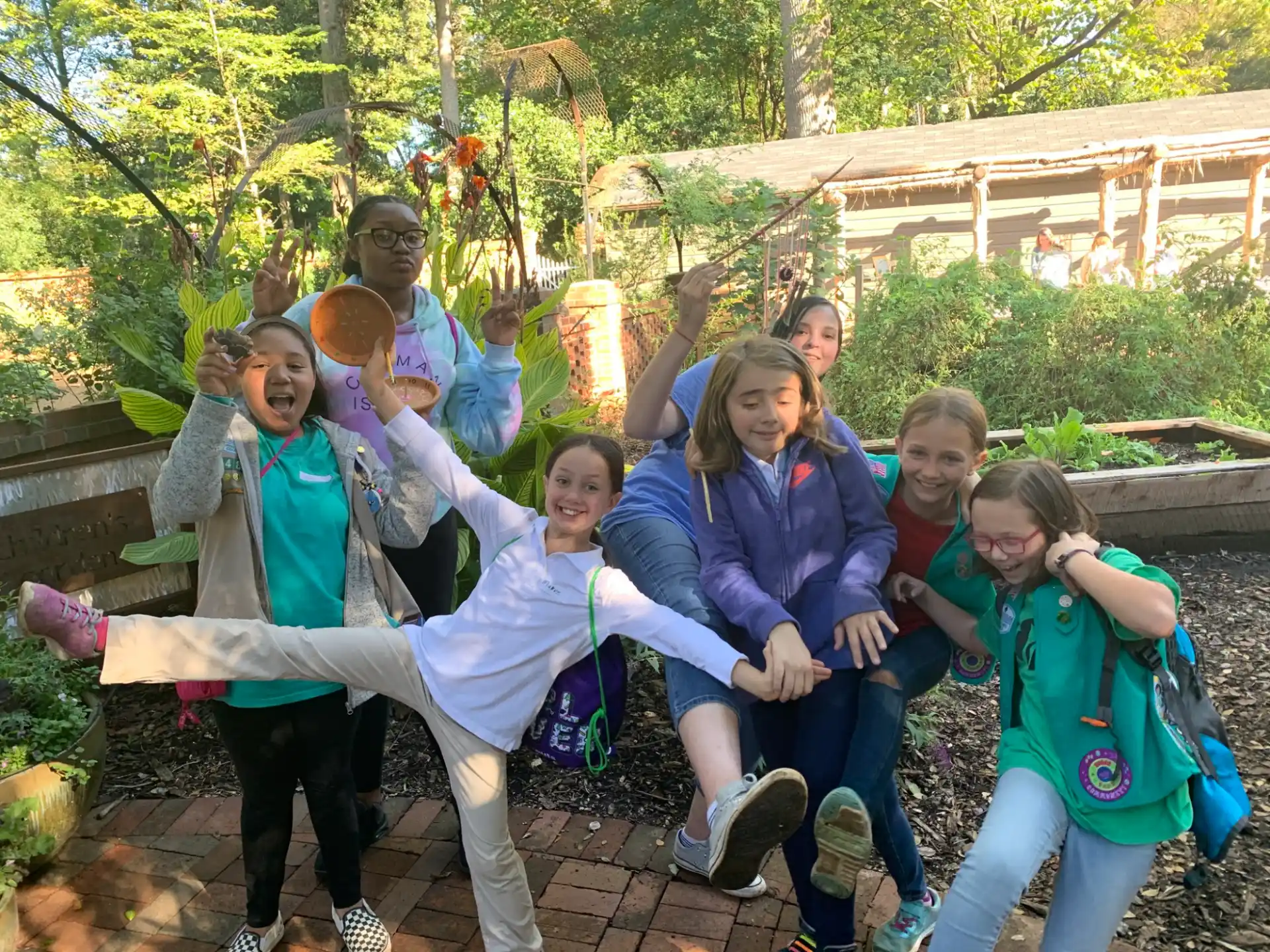 a group of people posing for a photo