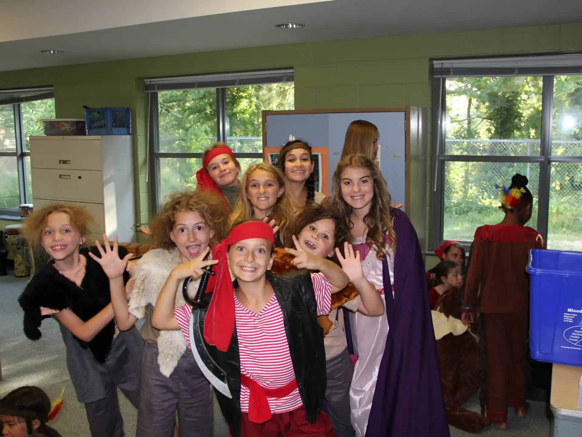 a group of people posing for a photo