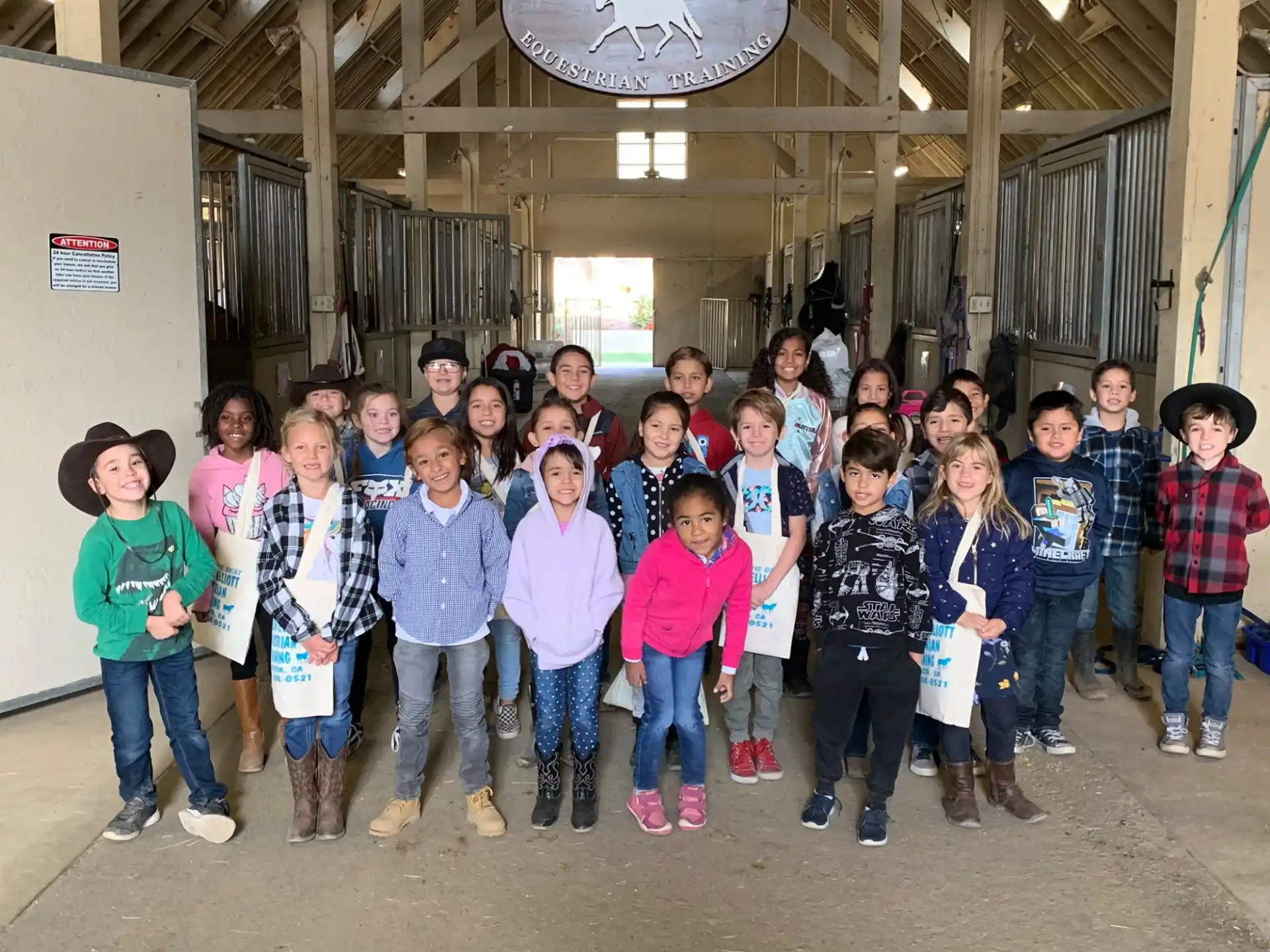 a group of children posing for a photo