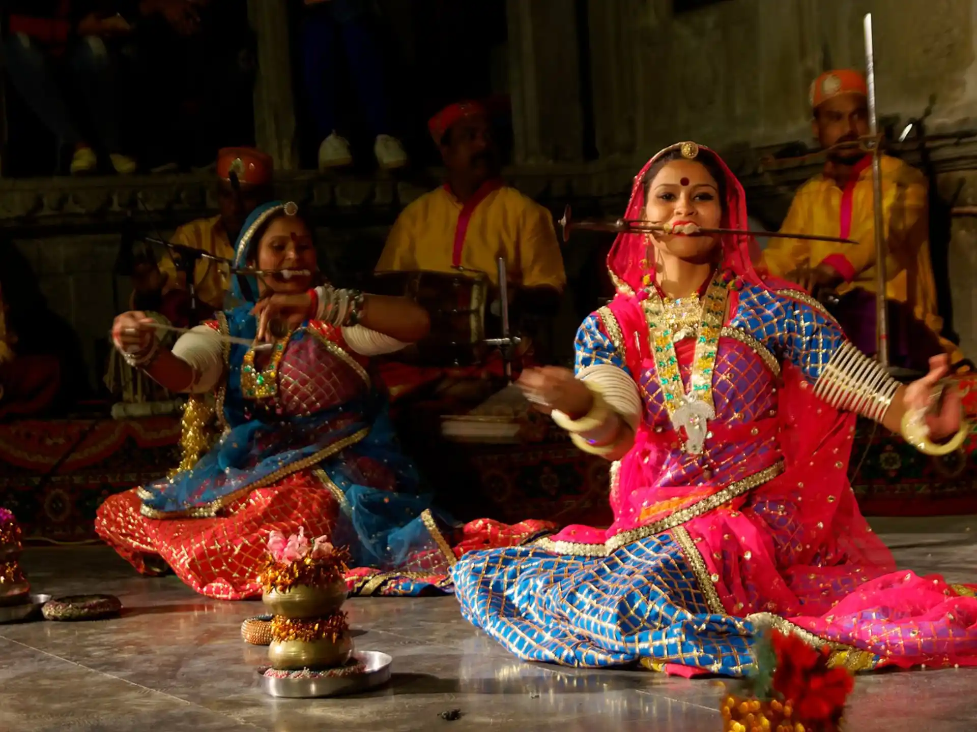 a group of people dancing