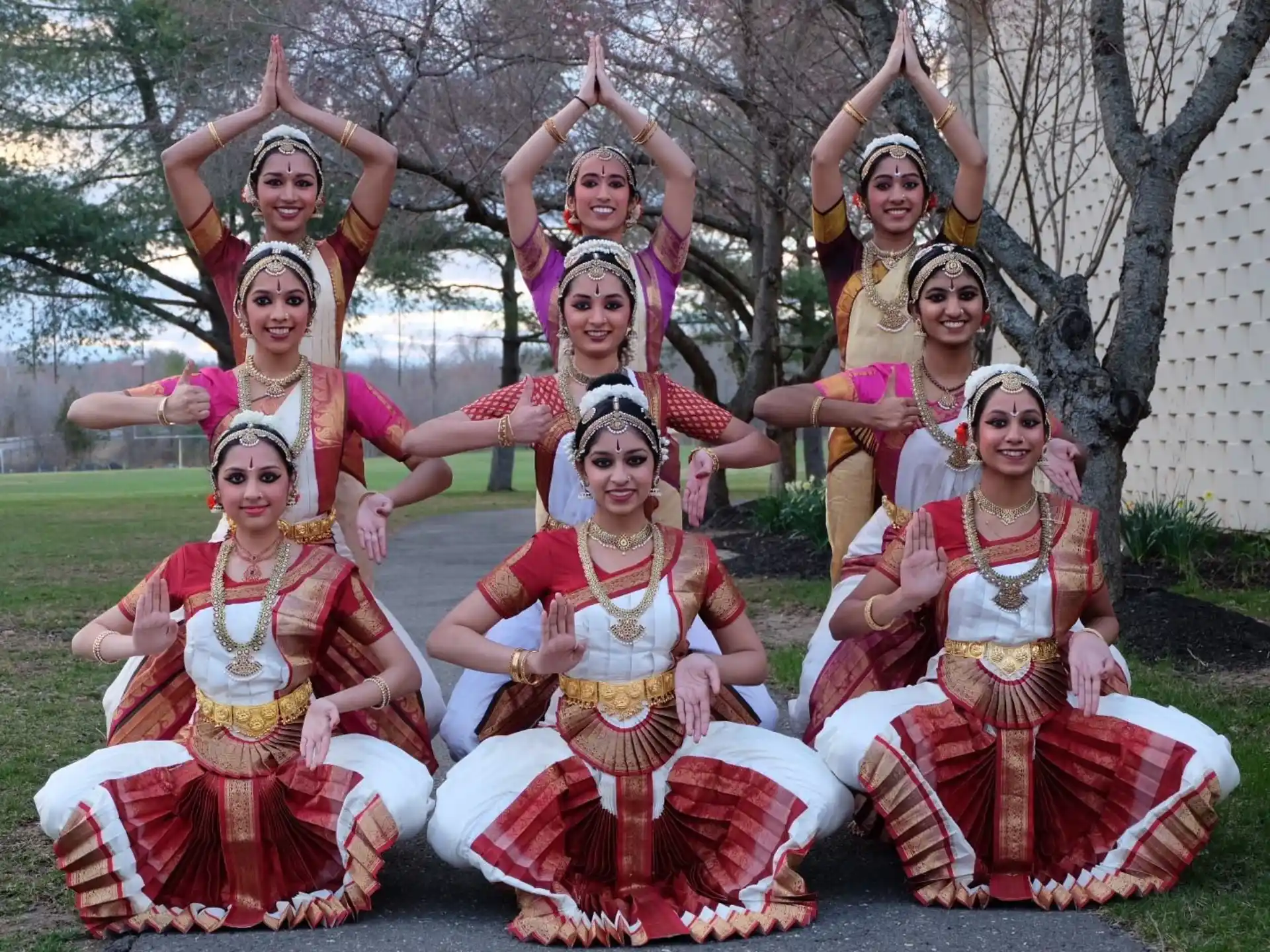 a group of women in traditional dress