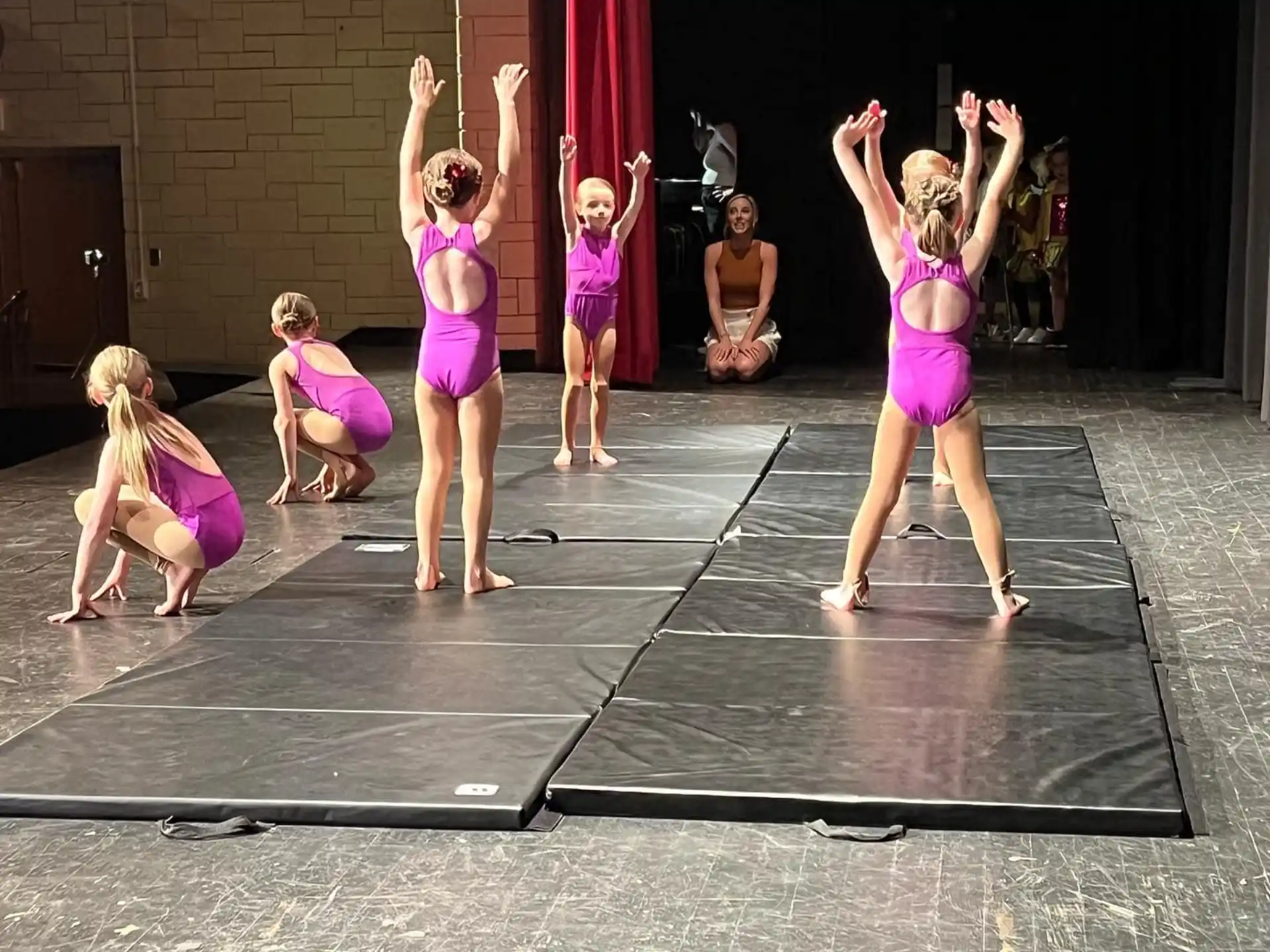 a group of children in a room