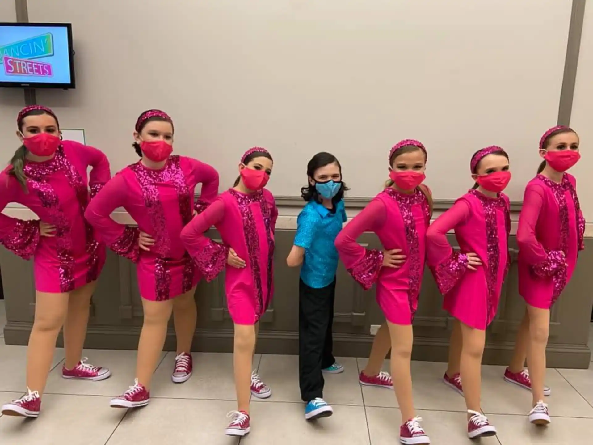 a group of people wearing clothing