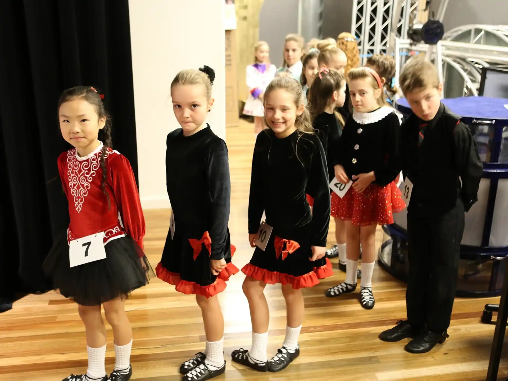 a group of children in uniforms