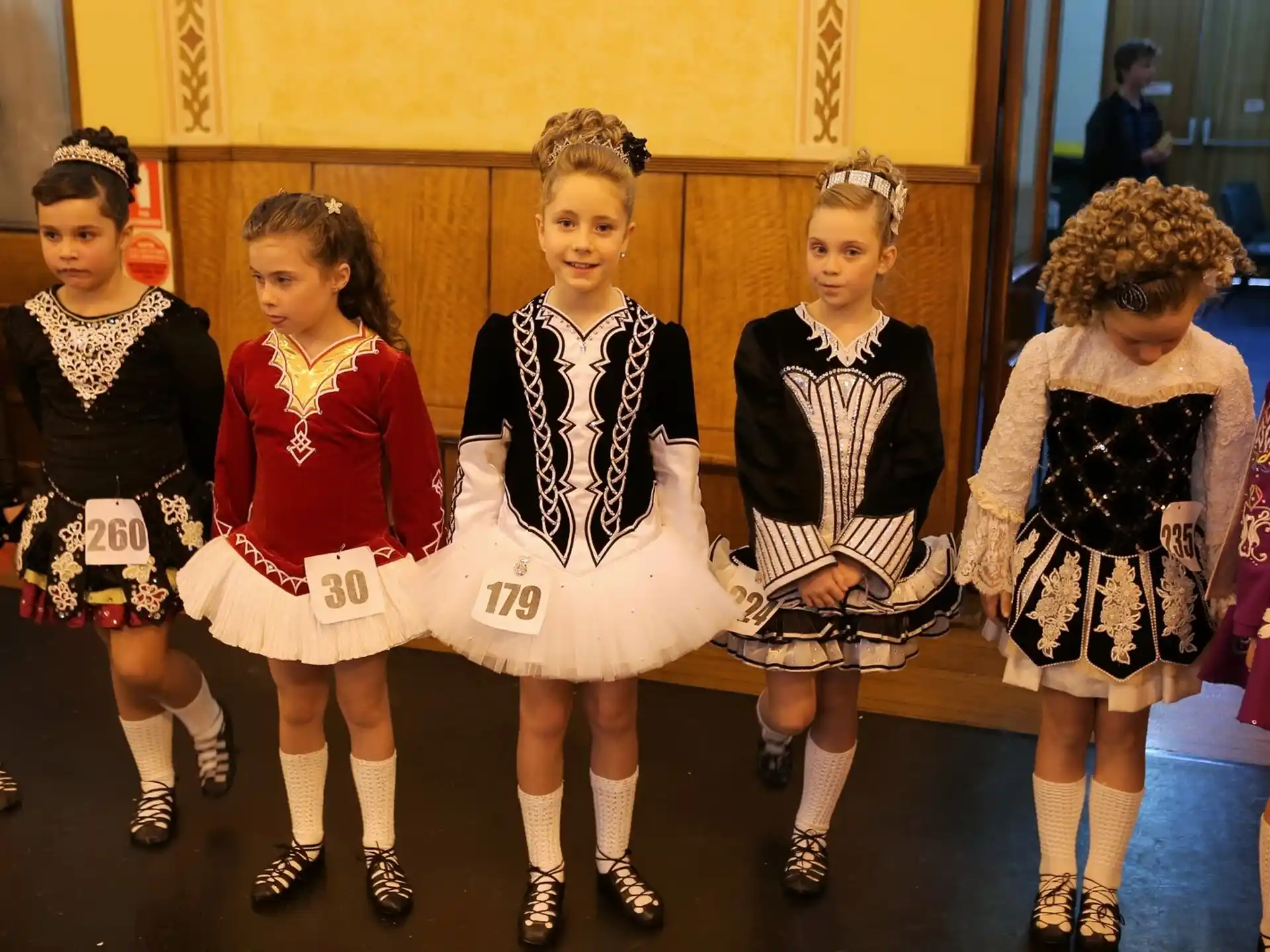 a group of girls in a room