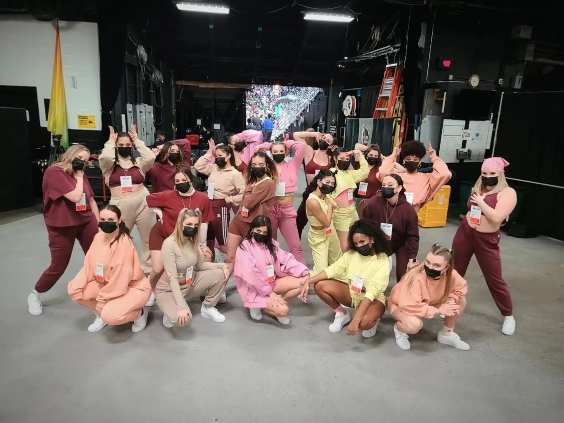 a group of people wearing clothing