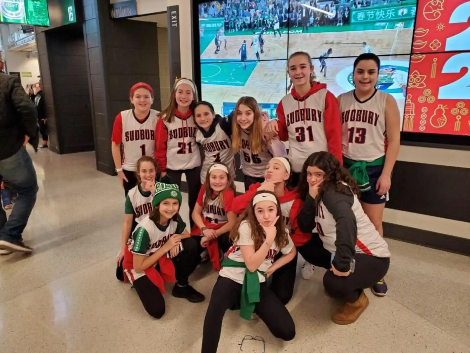 a group of people posing for a photo