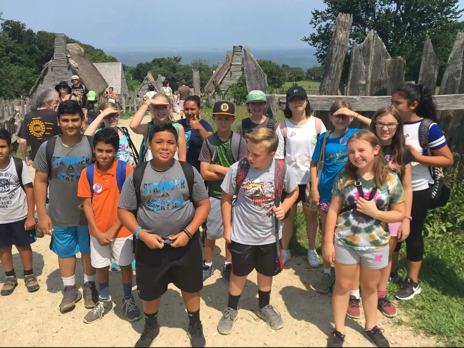a group of people posing for a photo