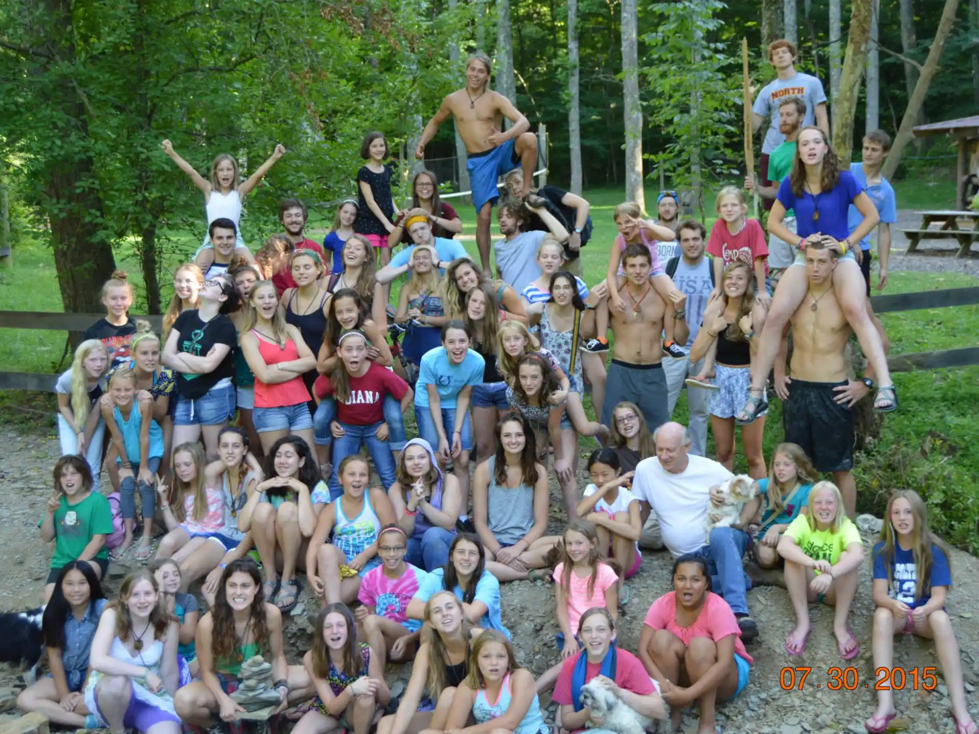 a group of people posing for a photo