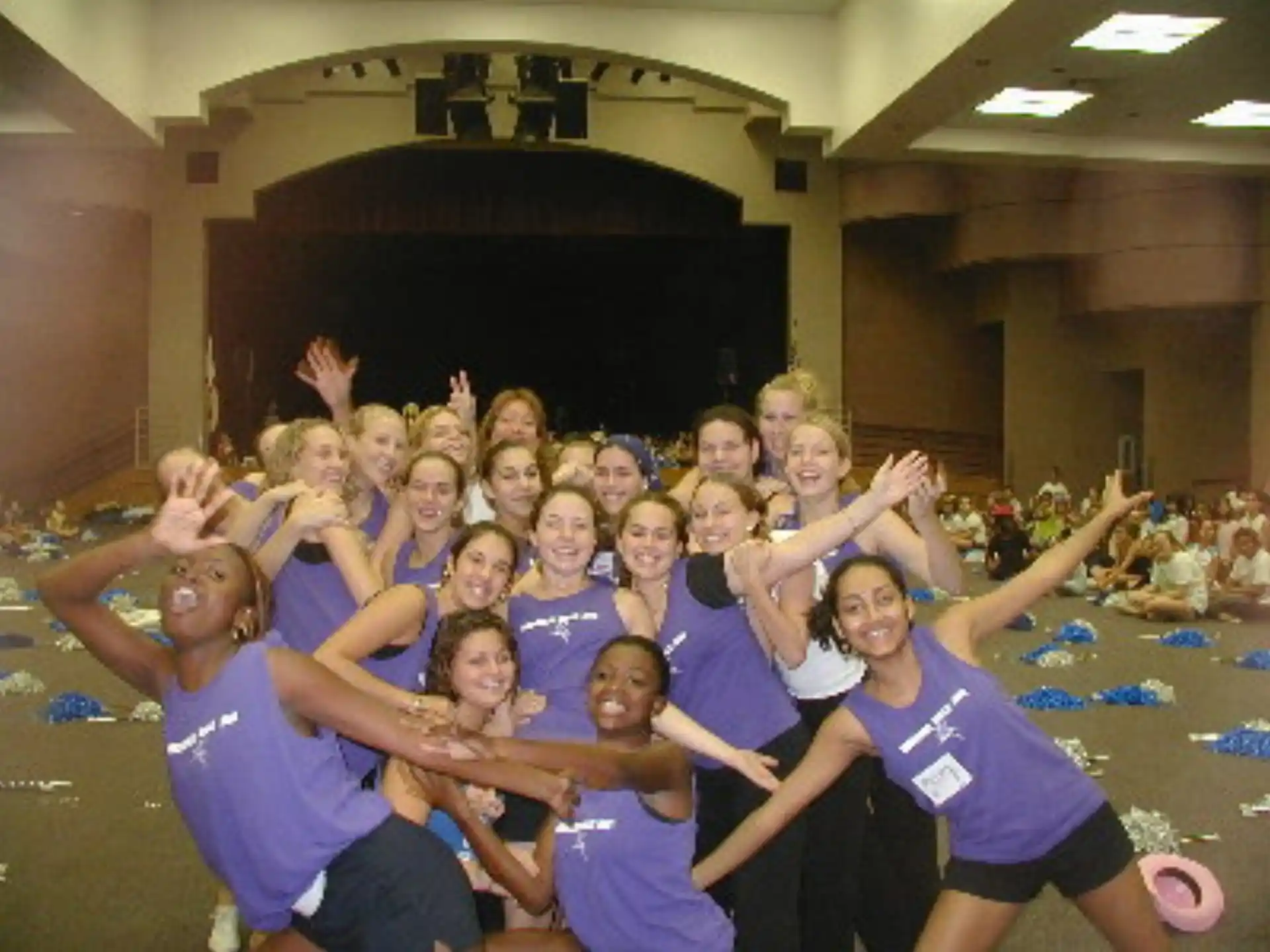 a group of people posing for a photo