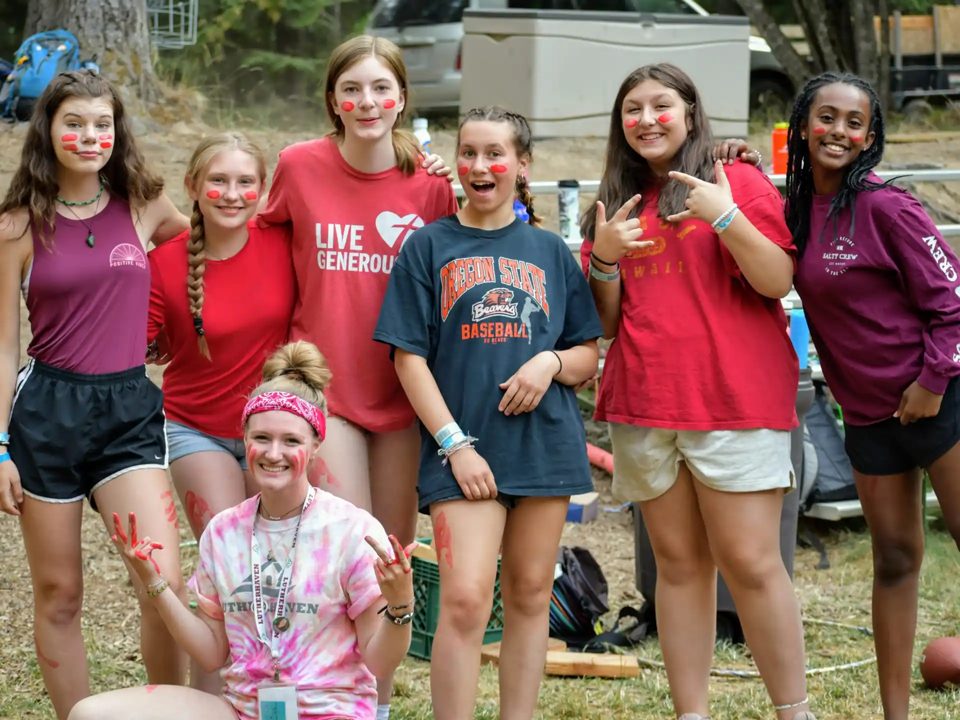 a group of people posing for a photo