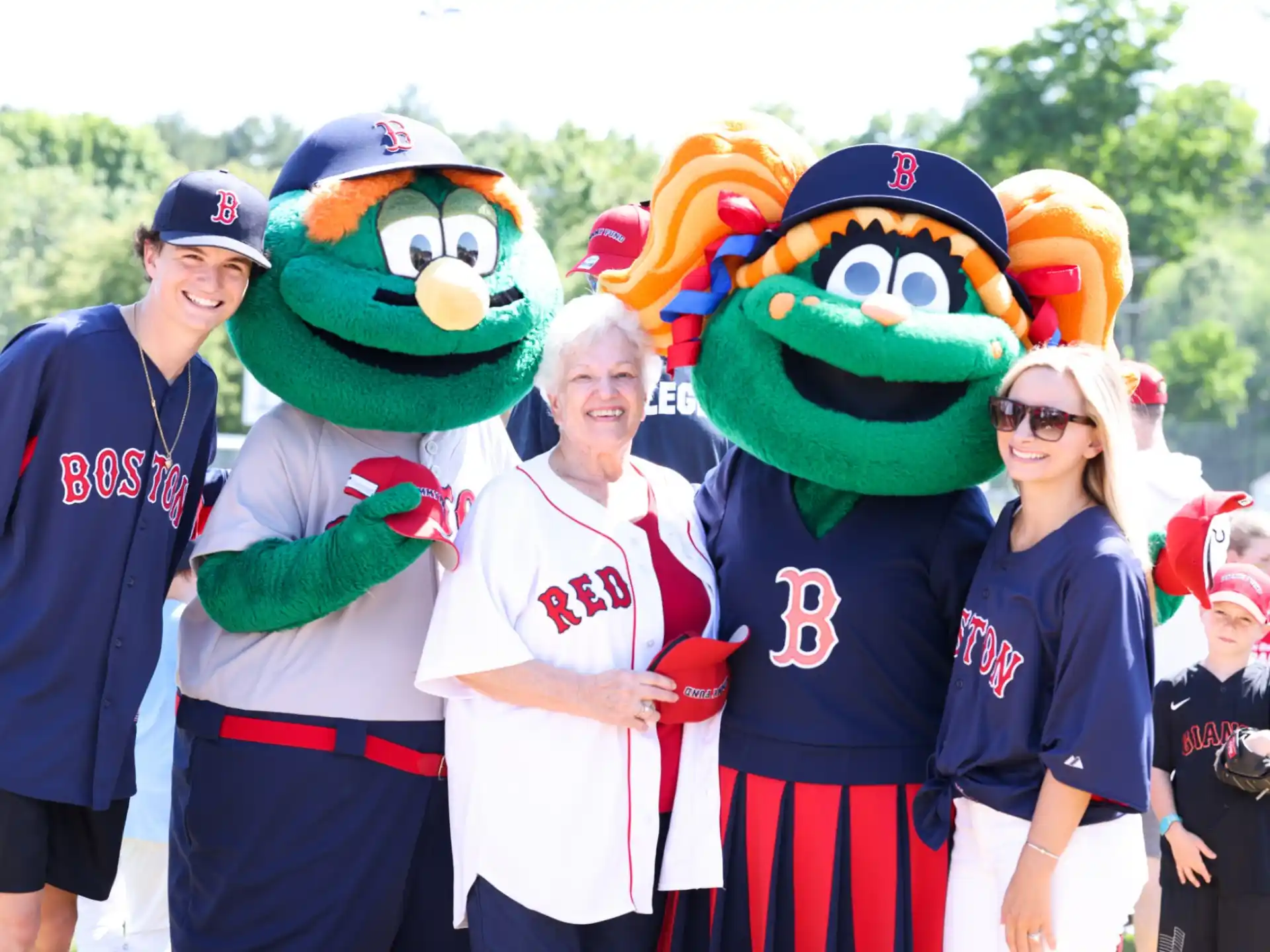 a group of people wearing clothing