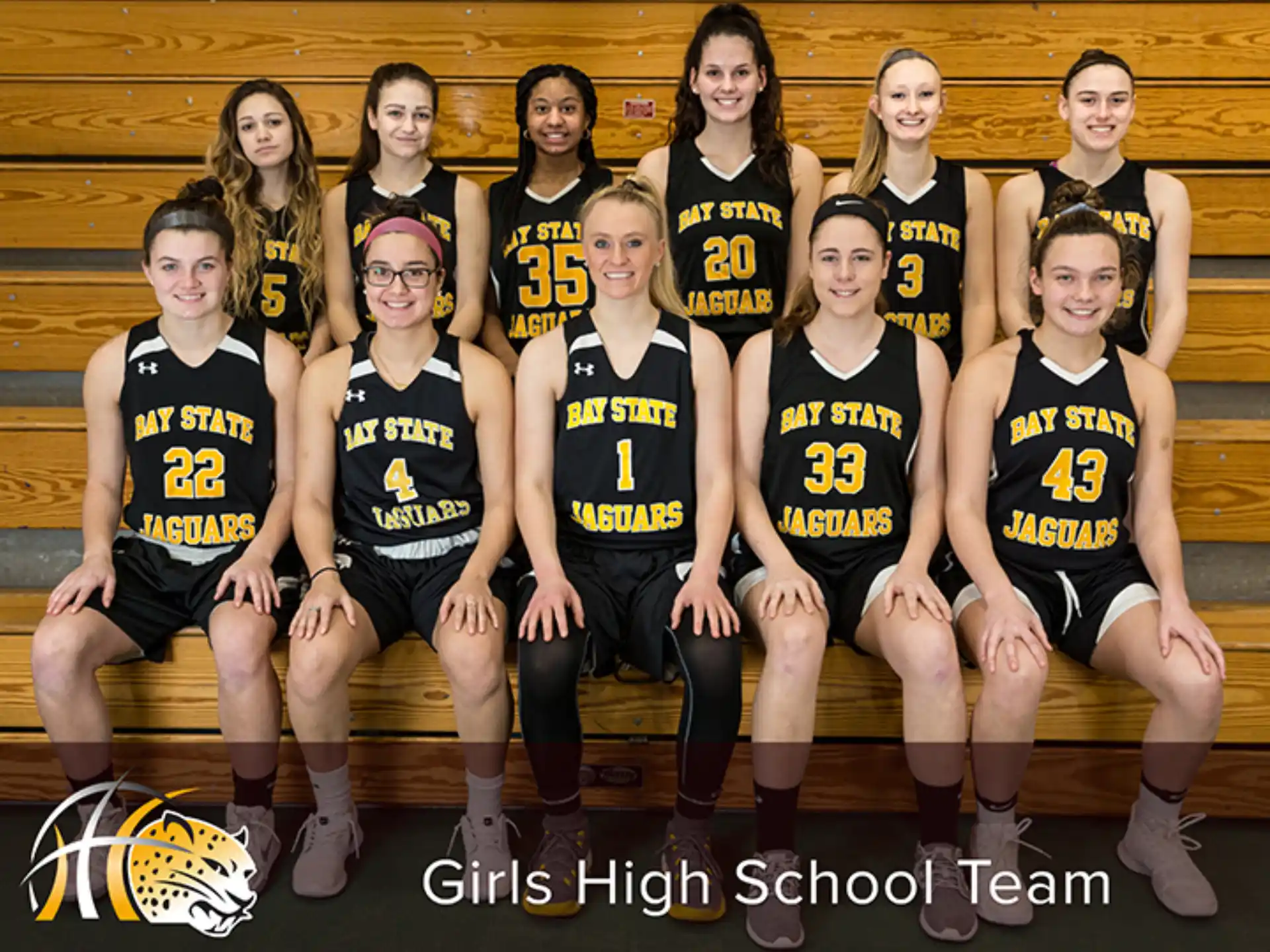 a group of women in athletic uniforms