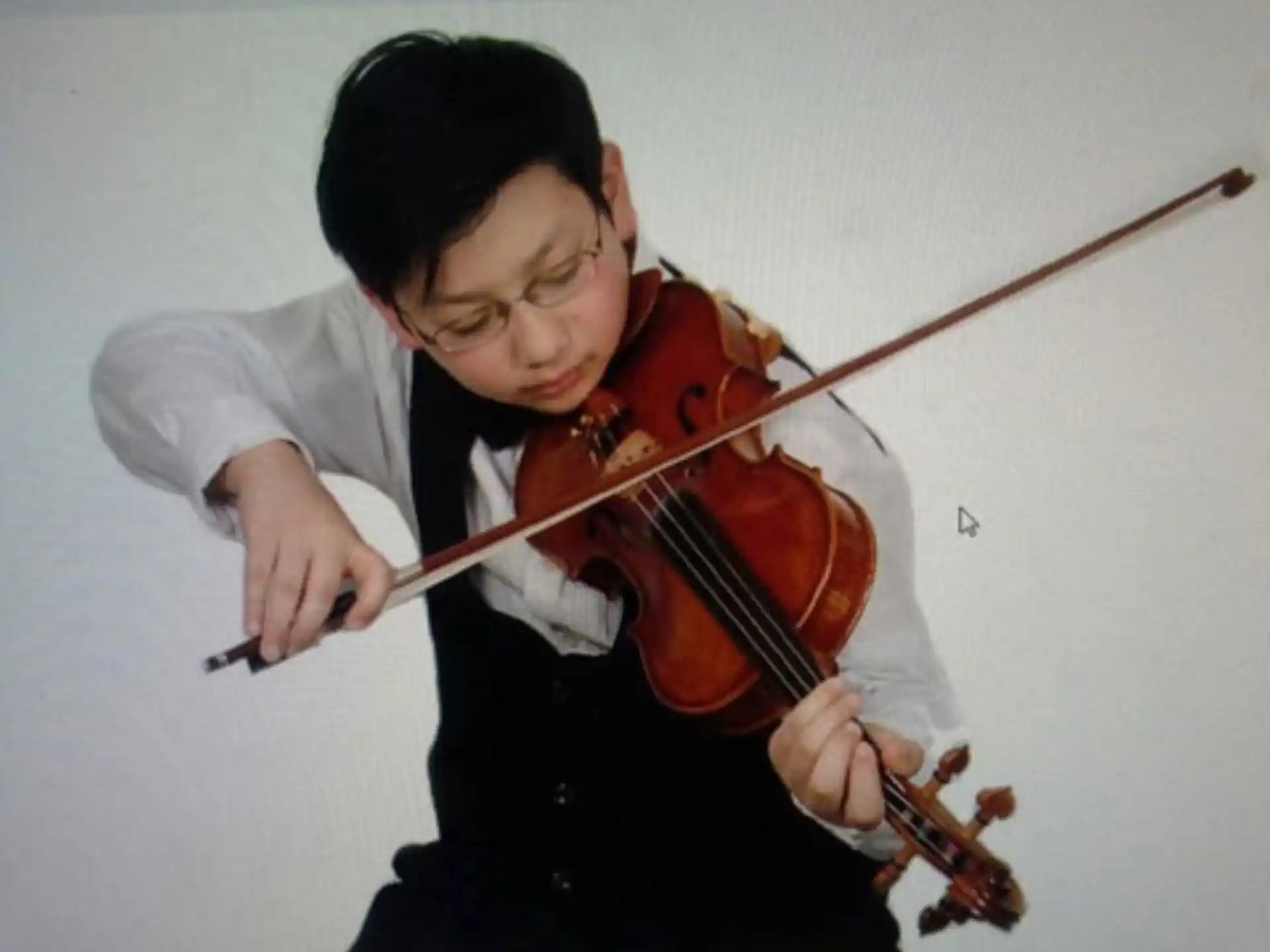 a person playing a violin