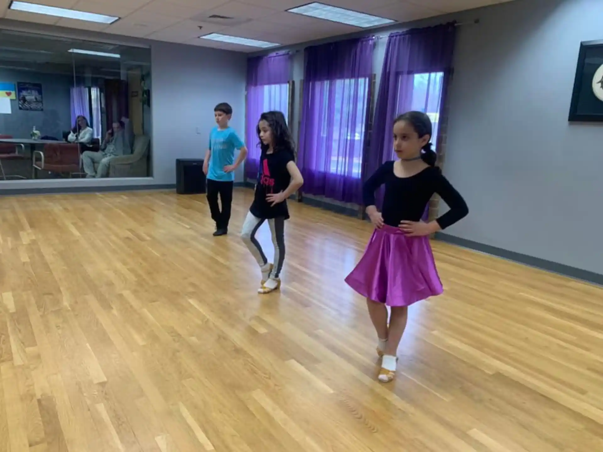 a group of people dancing