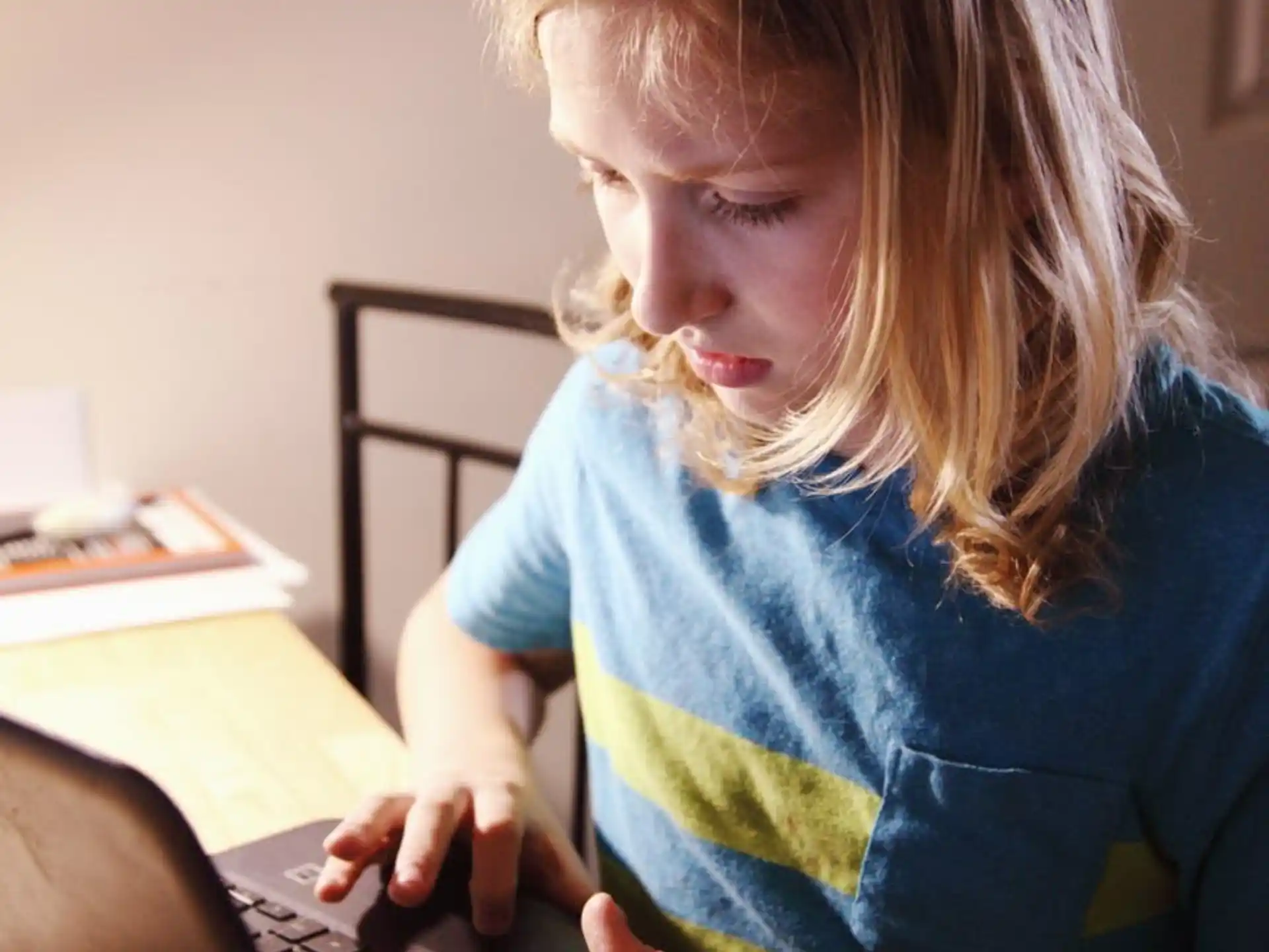 a person using a laptop