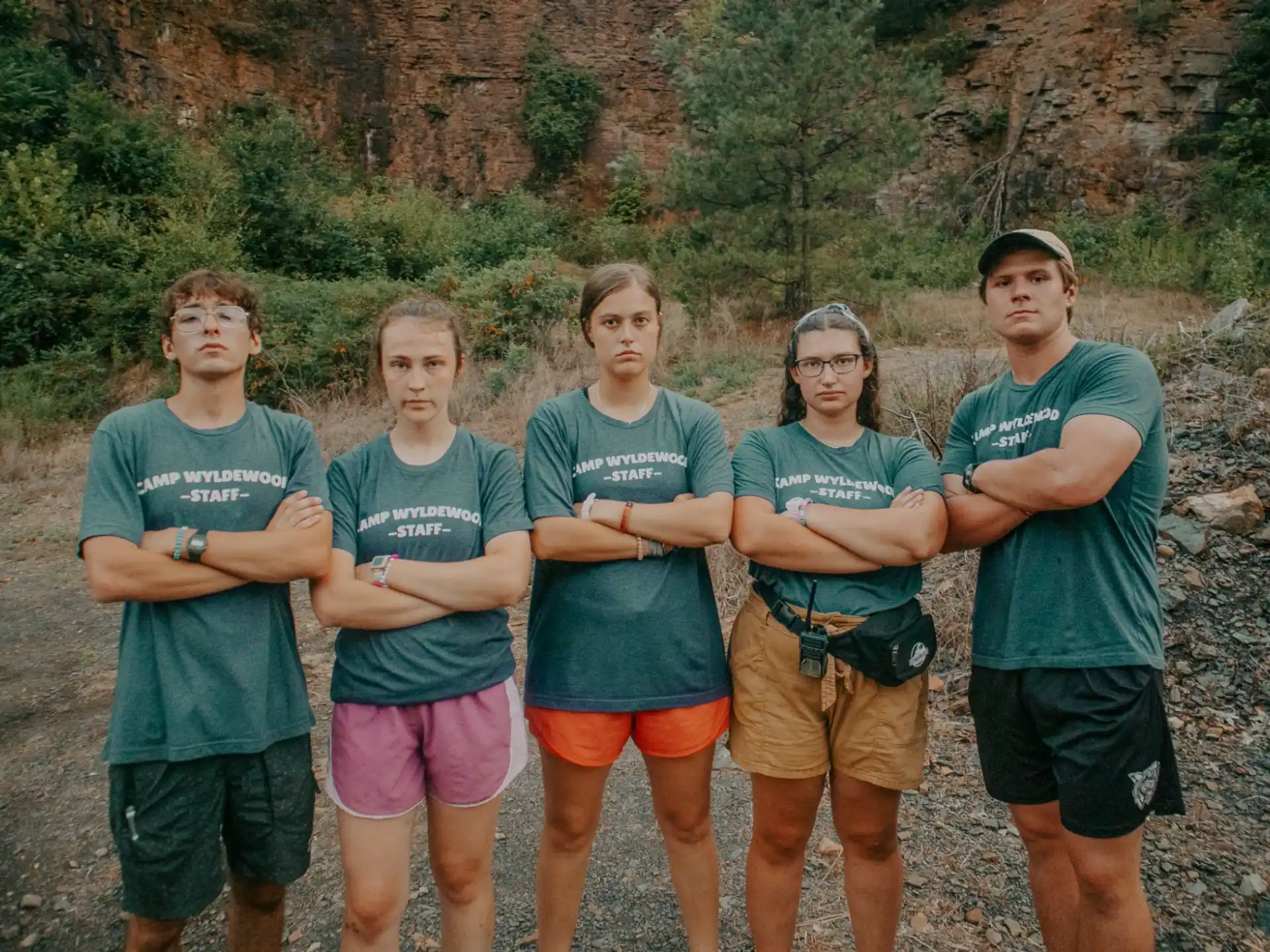 a group of people posing for a photo