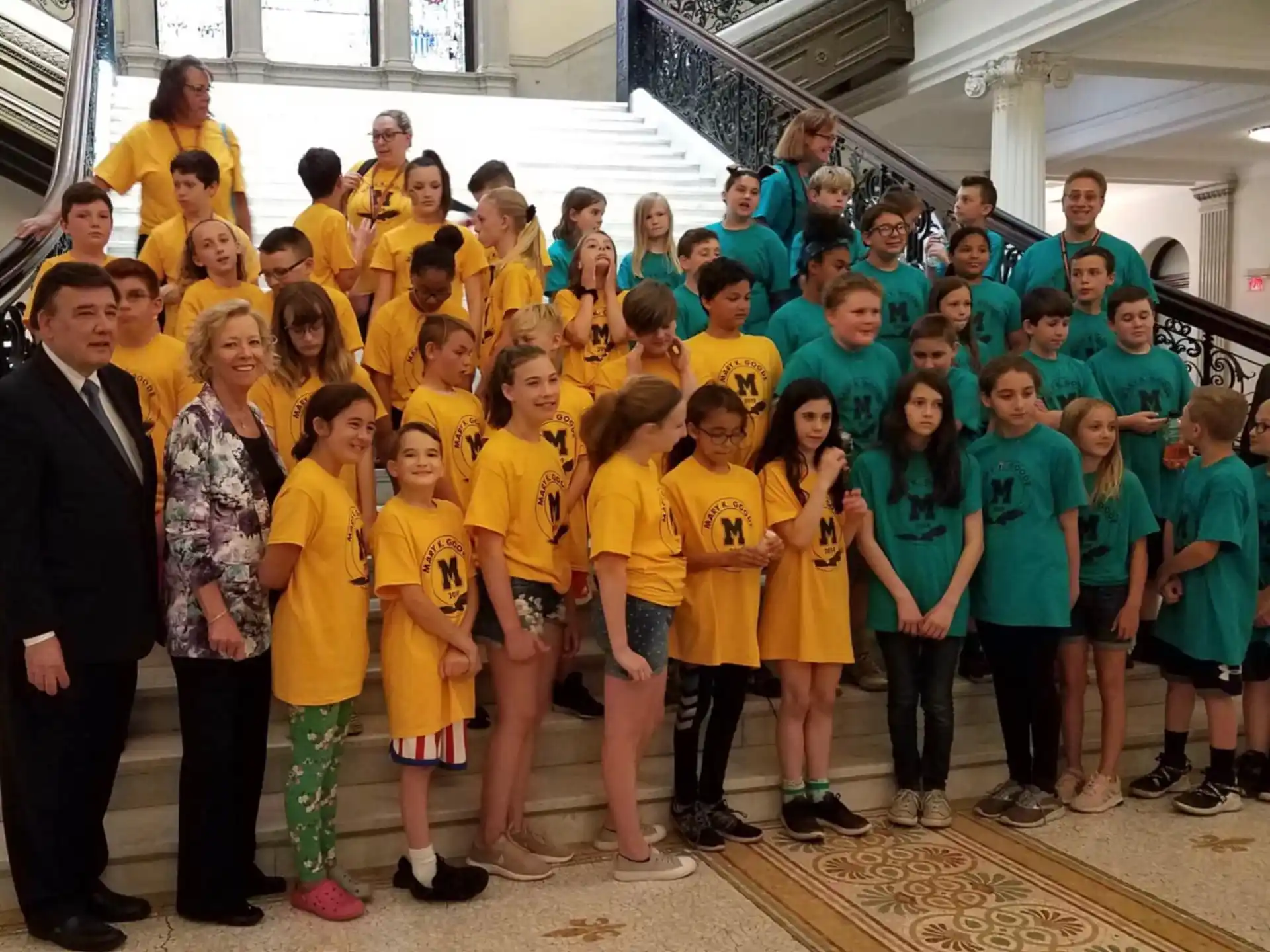 a group of children posing for a photo