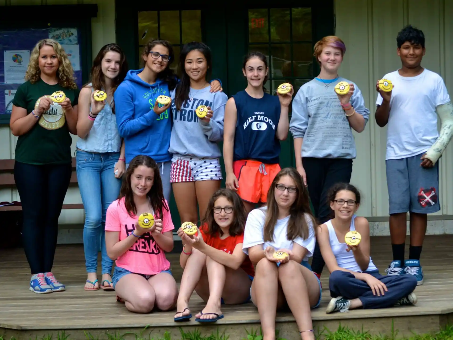 a group of people posing for a photo