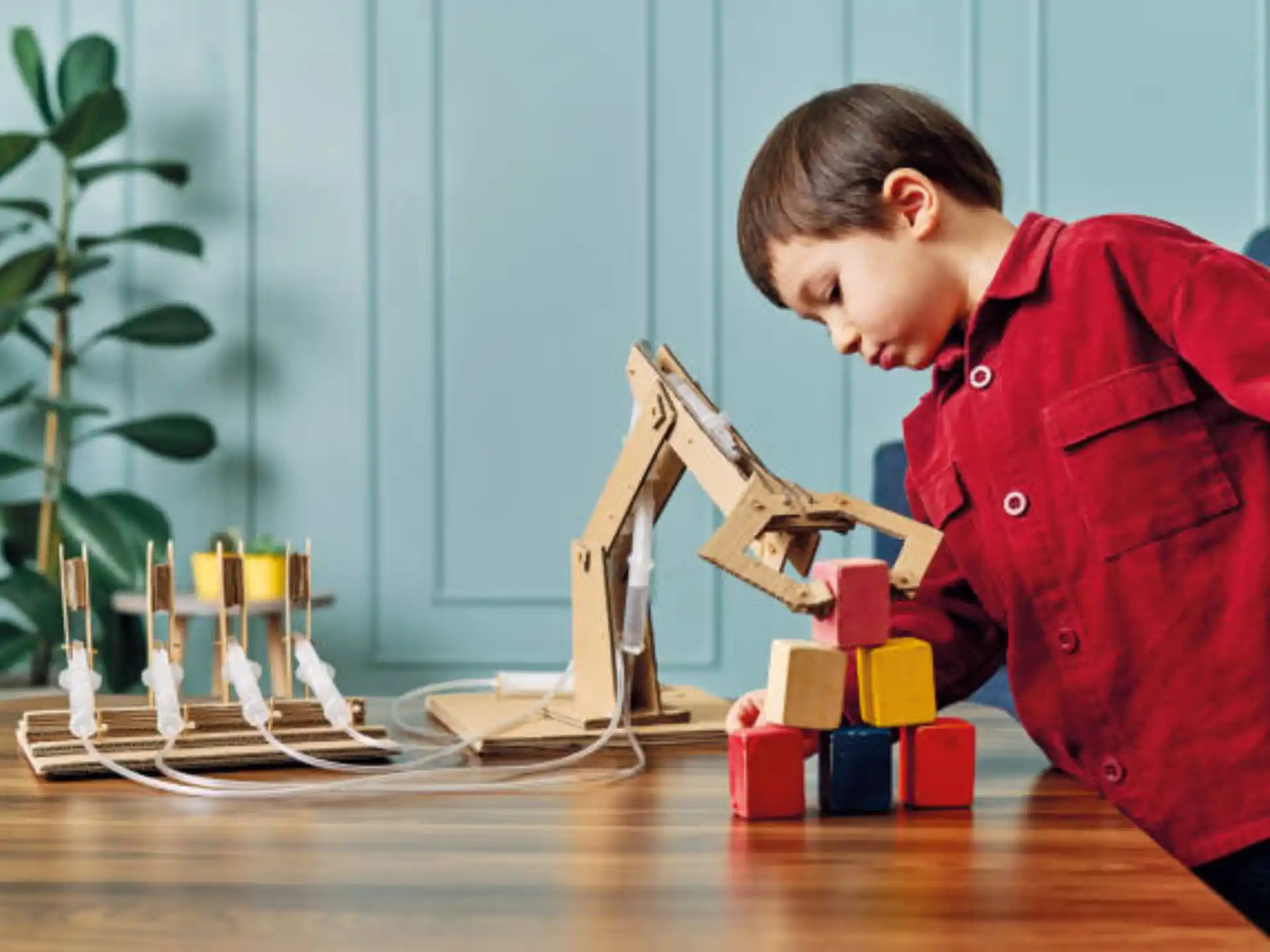 a person playing with a toy