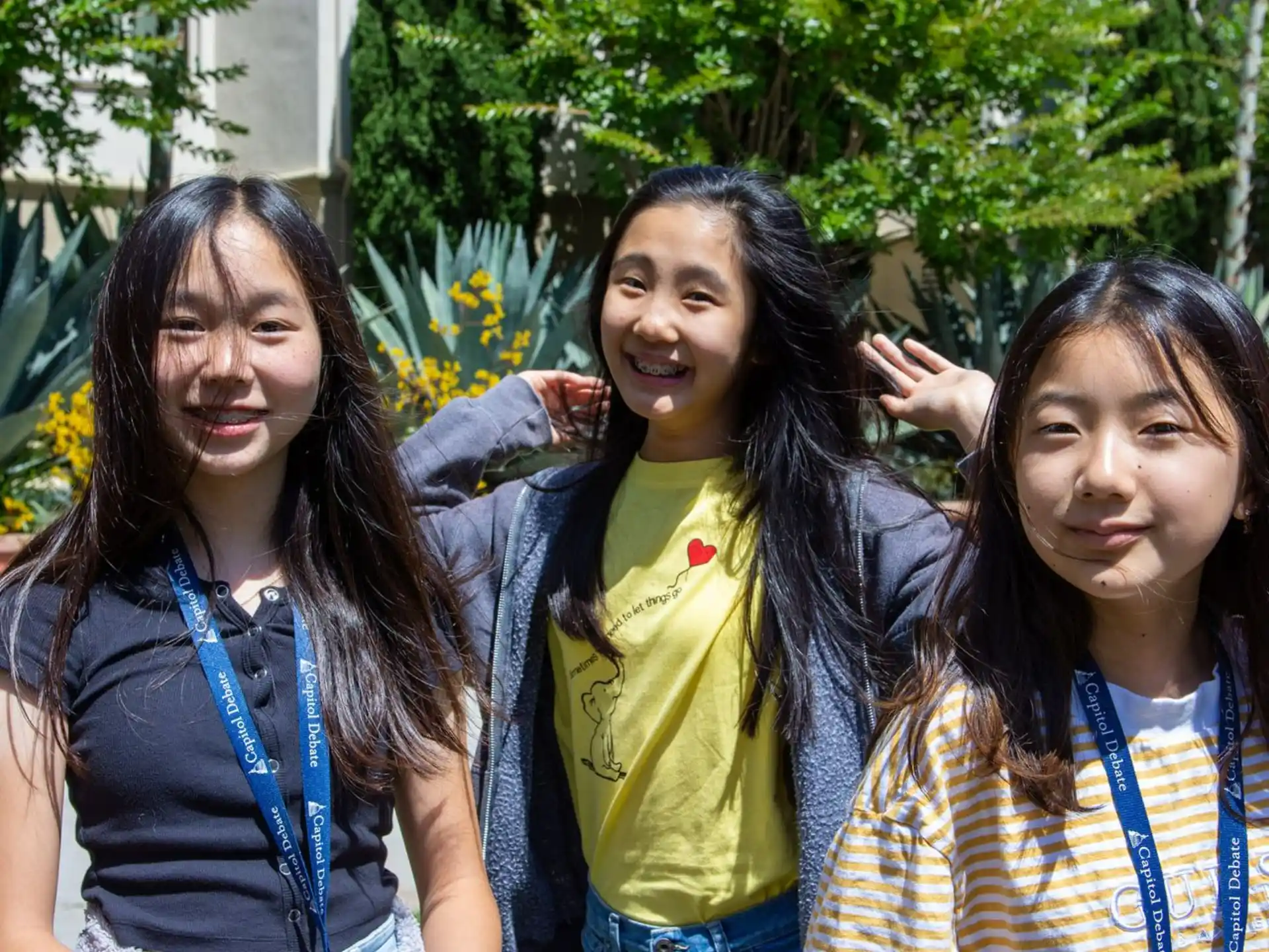 a group of girls posing for a picture