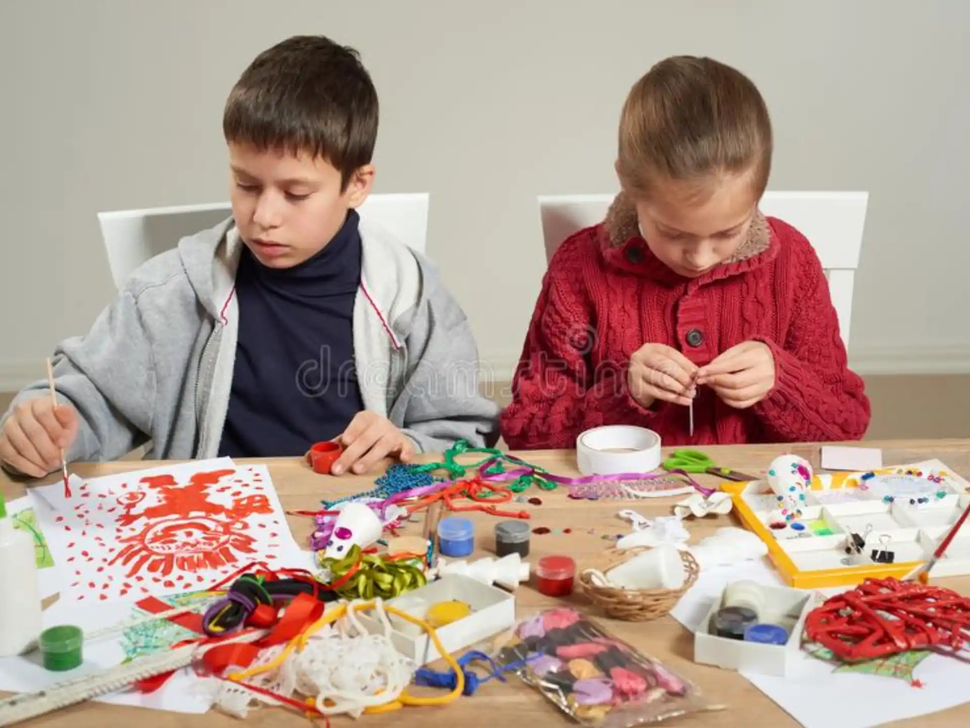 a couple of boys playing a board game