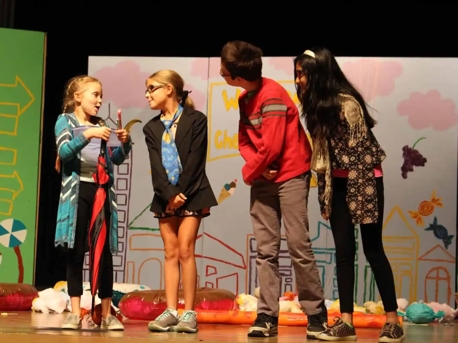 a group of people on a stage