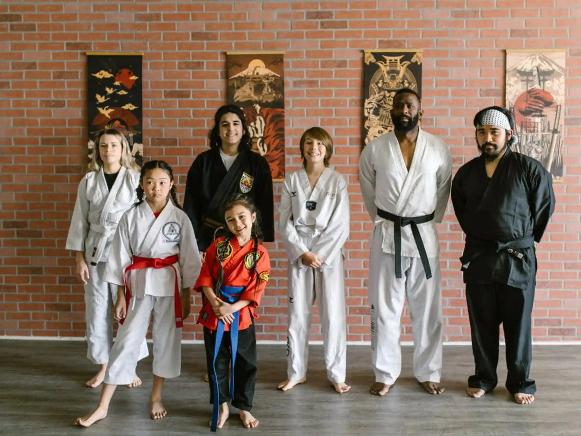 a group of people posing for a photo