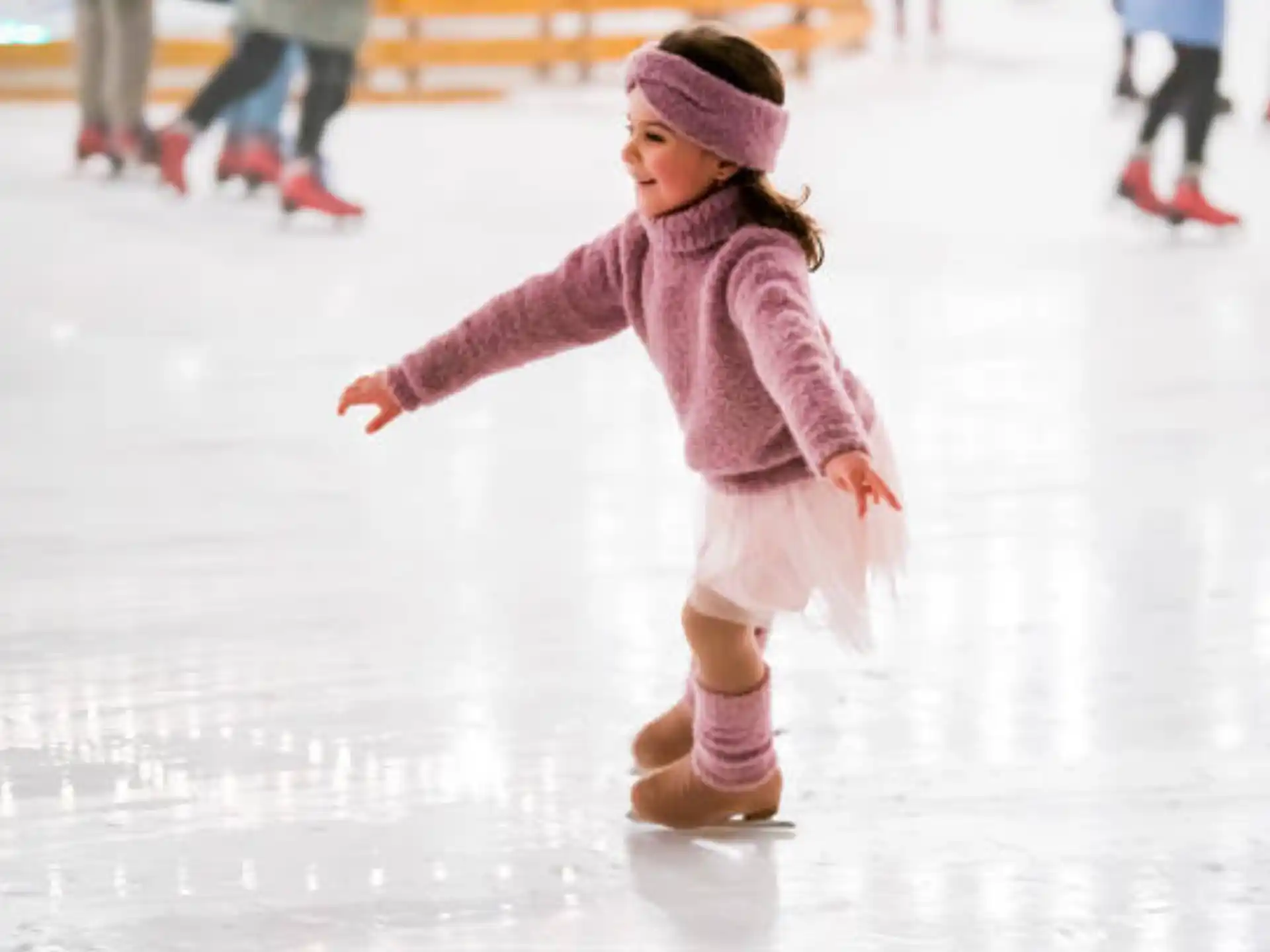 a girl ice skating