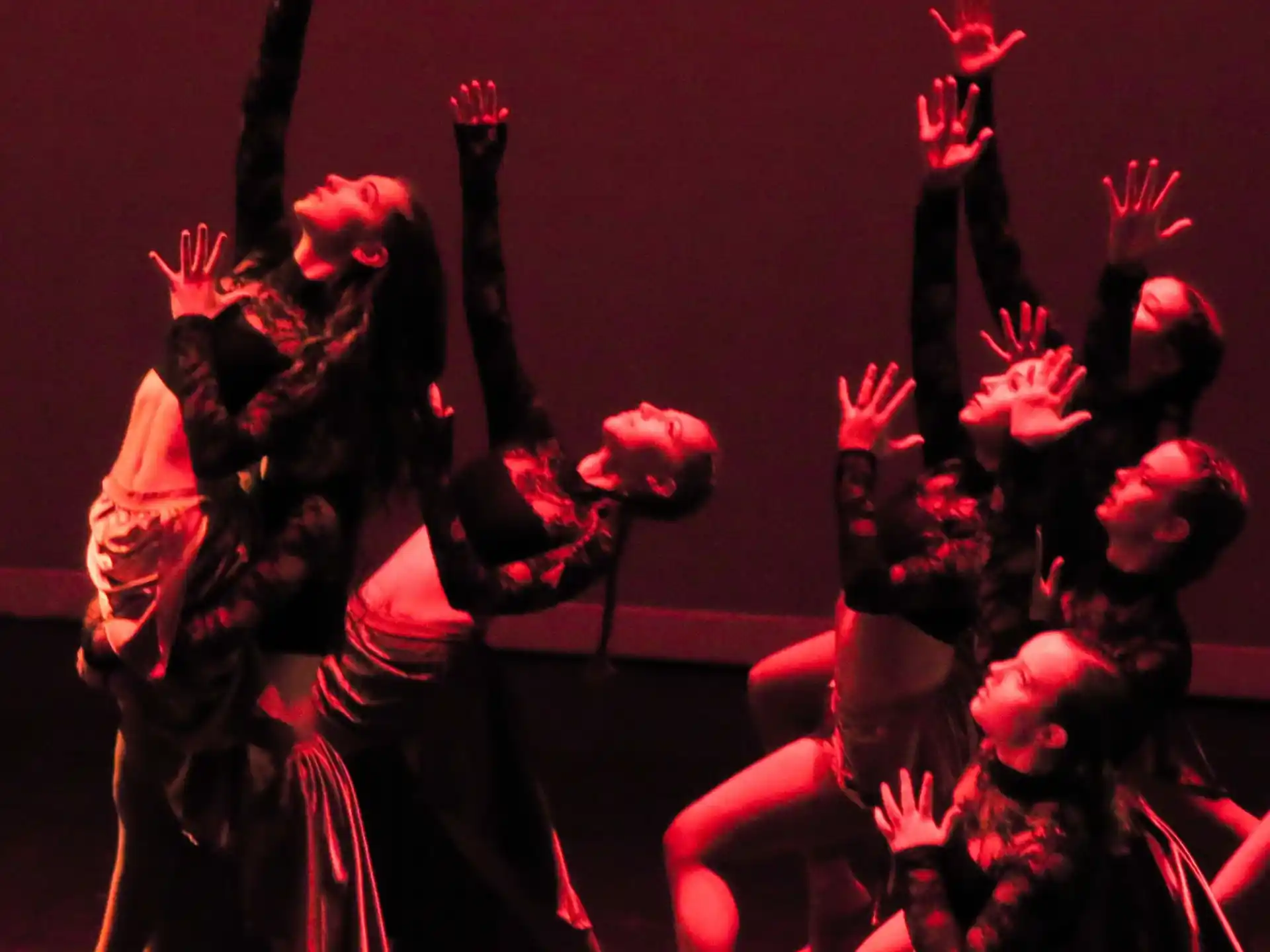 a group of people dancing