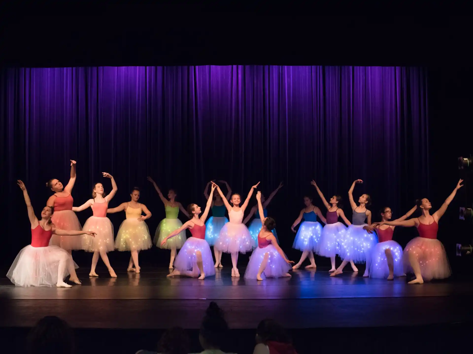 a group of women dancing on a stage