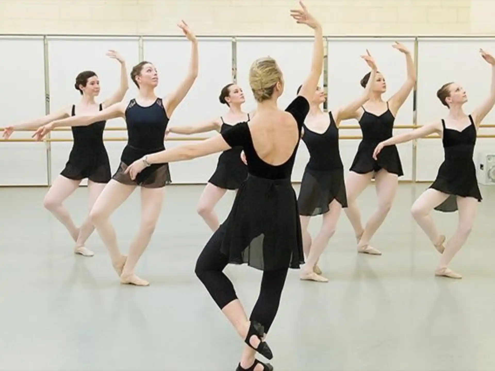 a group of women dancing